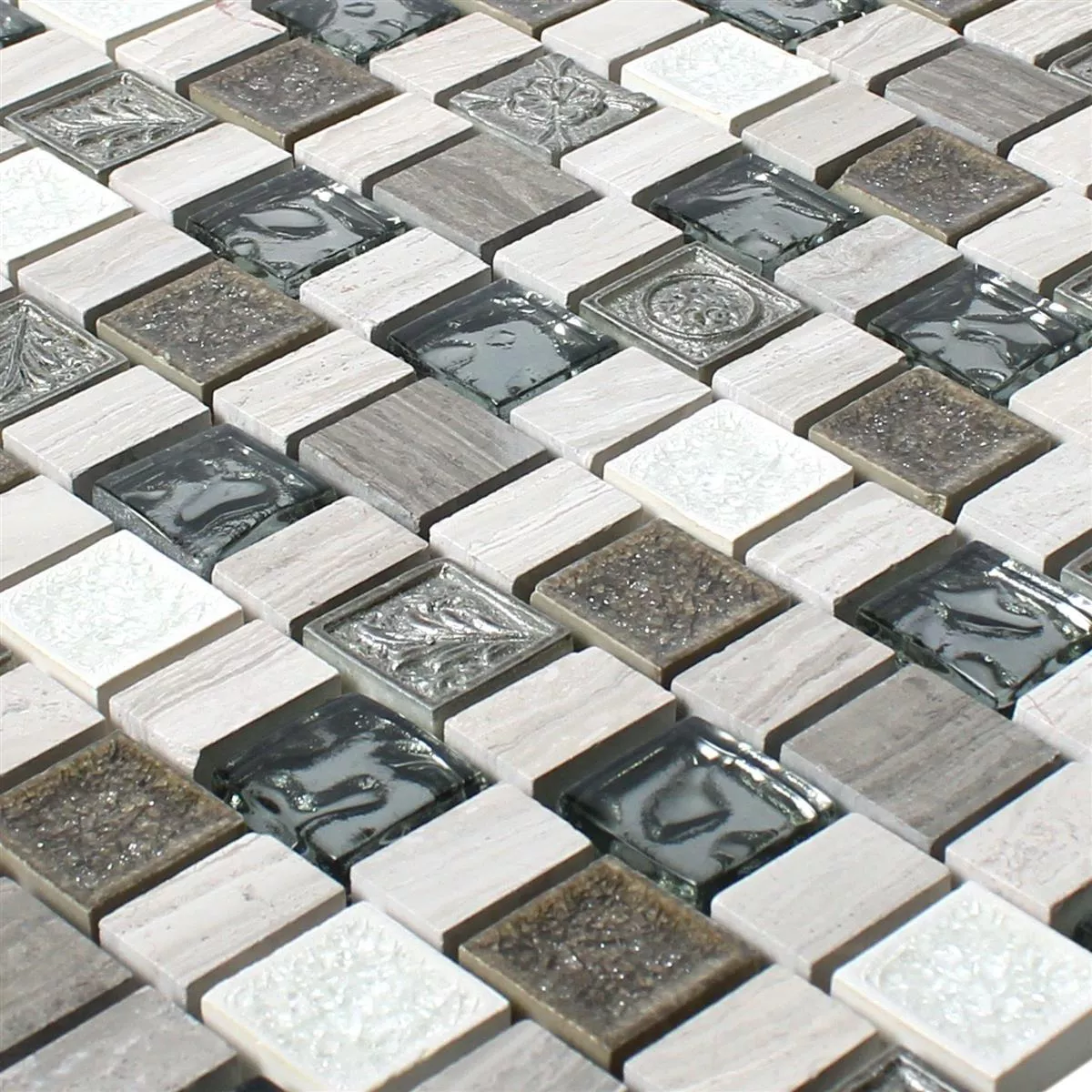 Mosaik Dresden Multiformat  Wood White Mix