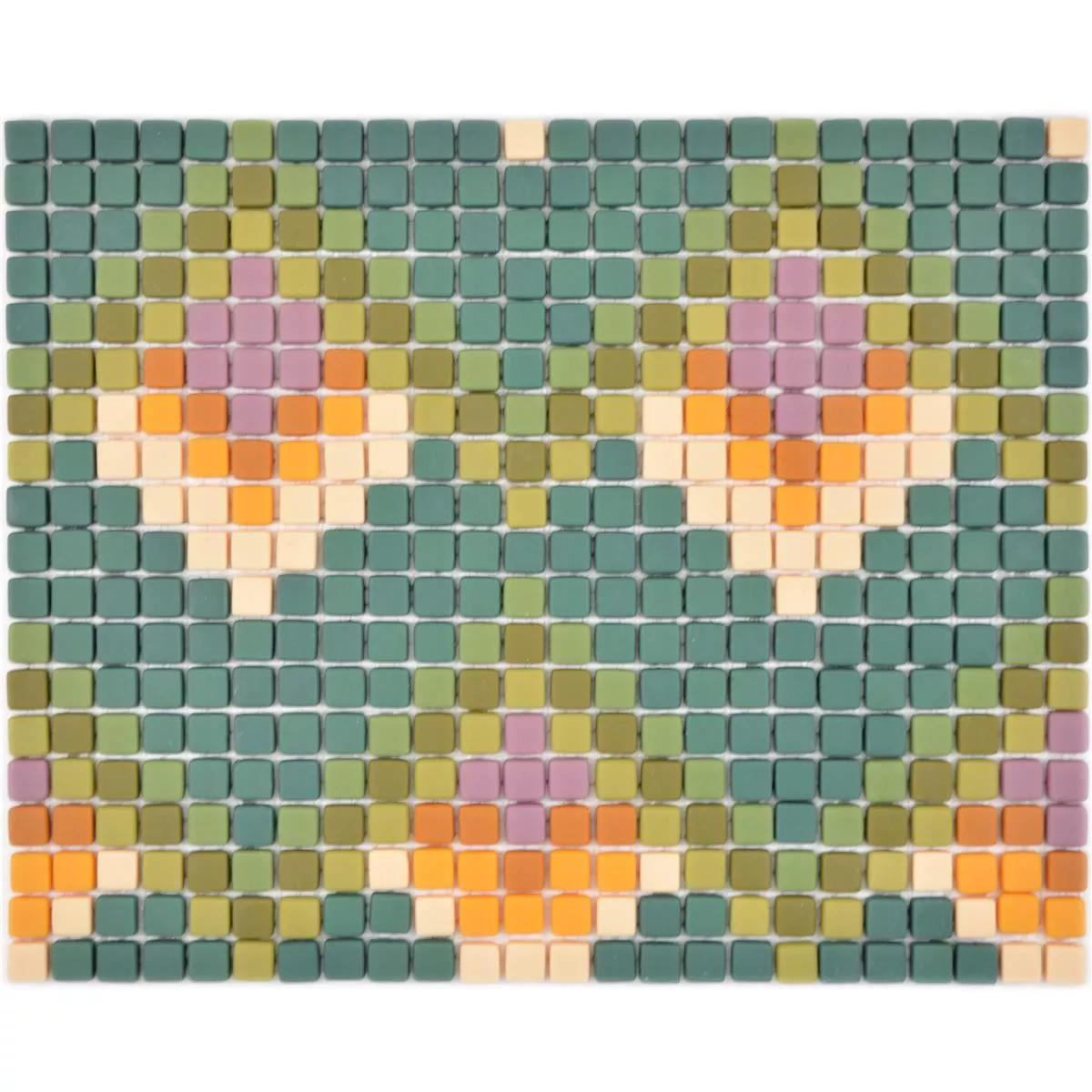 Glass Mosaic Tiles Haramont Green