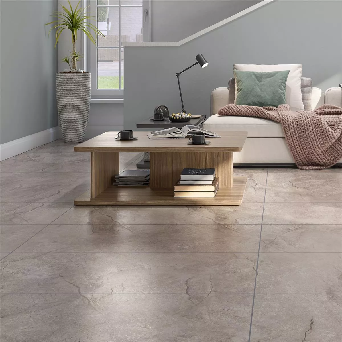 Sample Floor Tiles Pangea Marble Optic Mat Beige 60x120cm