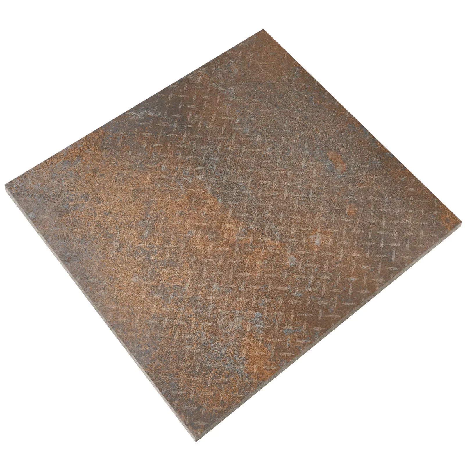 Плочки За Под Sierra Метален Вид Rust R10/B Декор Лист За Лещи