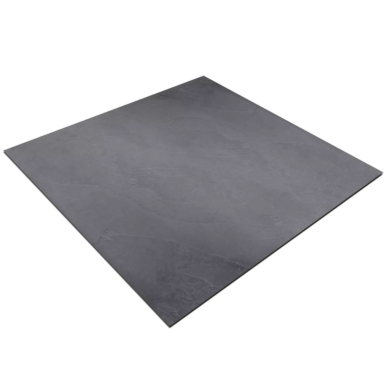 Campione Pietra Naturale Piastrella Ardesia Nero 60x60cm