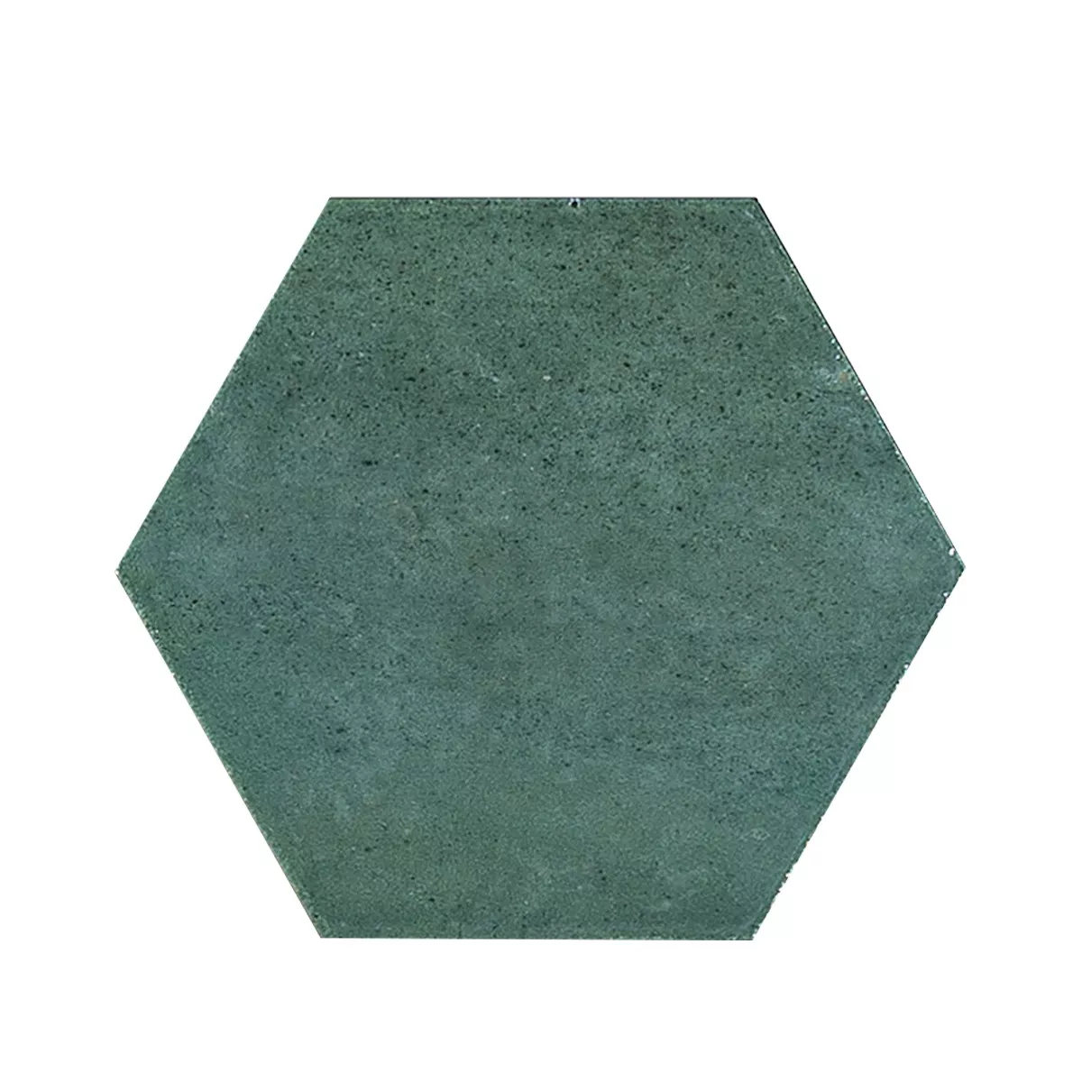 Lorino Green Glossy Hexagon 18,2x21 cm