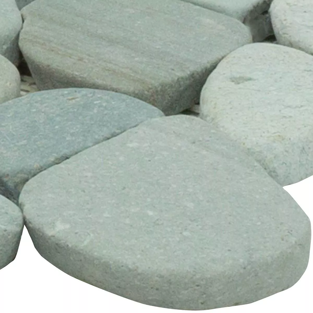Próbka Kamień Otoczak Kamień Naturalny Mozaika W Plasterkach Green Oasis