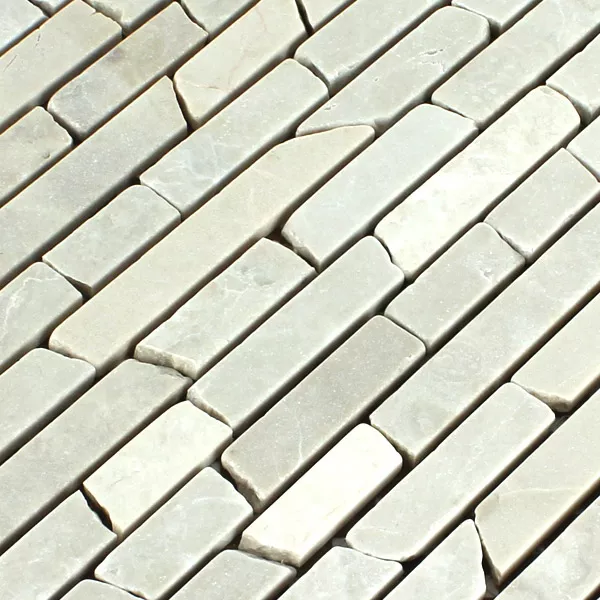 Mozaik Pločice Mramor Bež Sticks 6mm