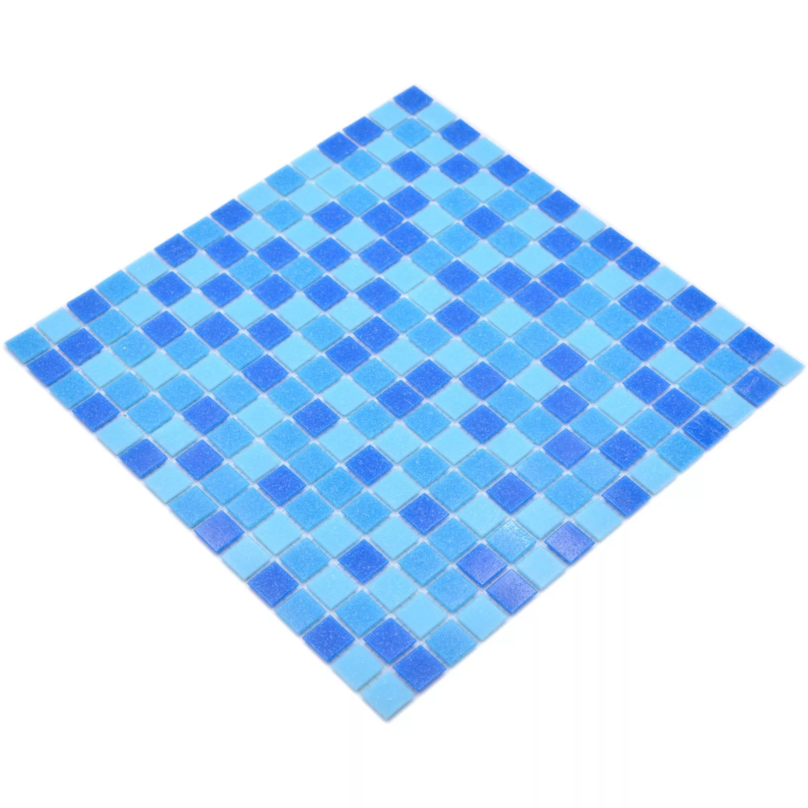 Swimming Pool Mosaic North Sea Blue Cyan Mix