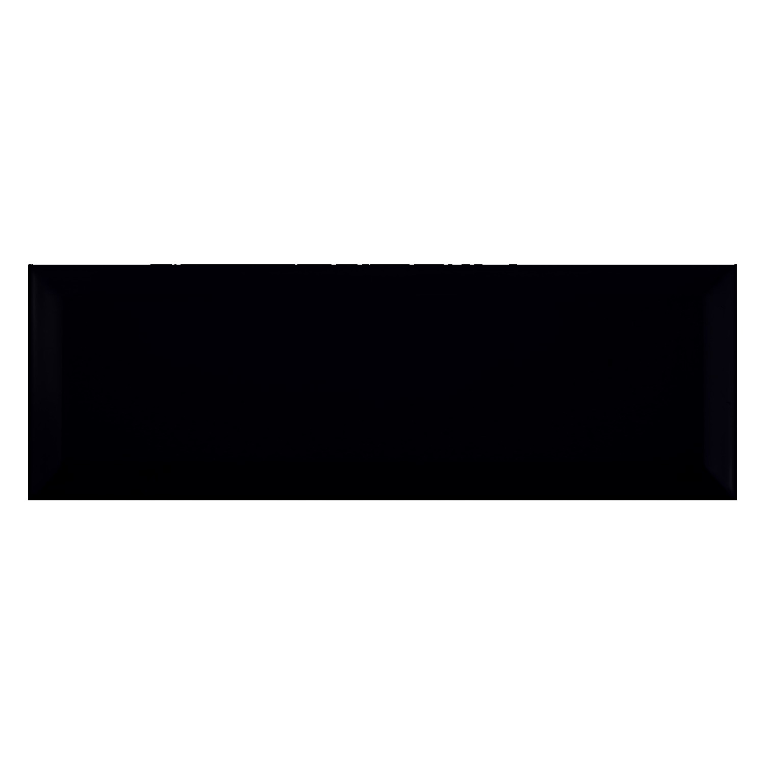 Metrofliese Schwarz Matt 10x30 cm Facette El Paso Negro