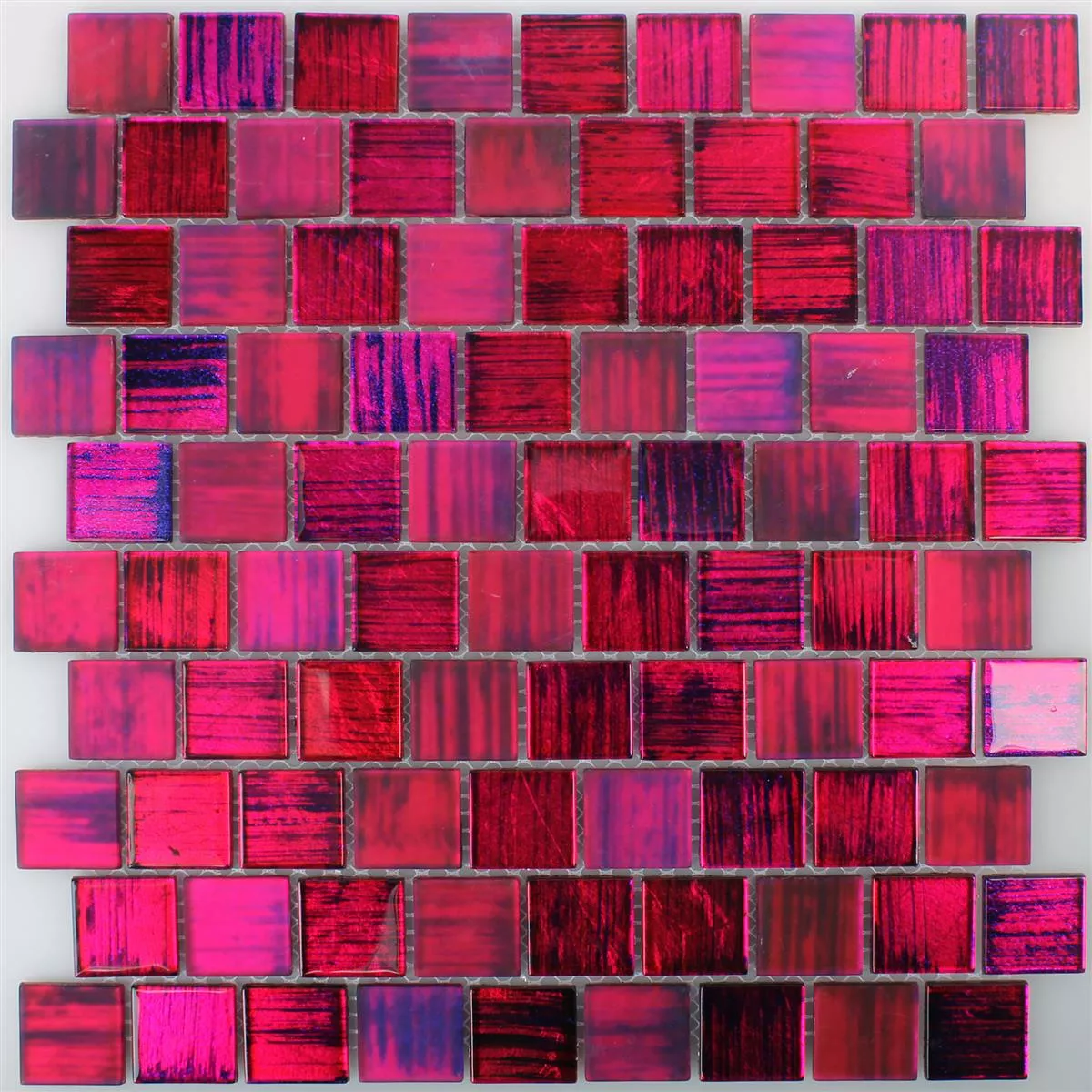 Mozaika Szklana Płytki Lanzarote Różowy Wąski
