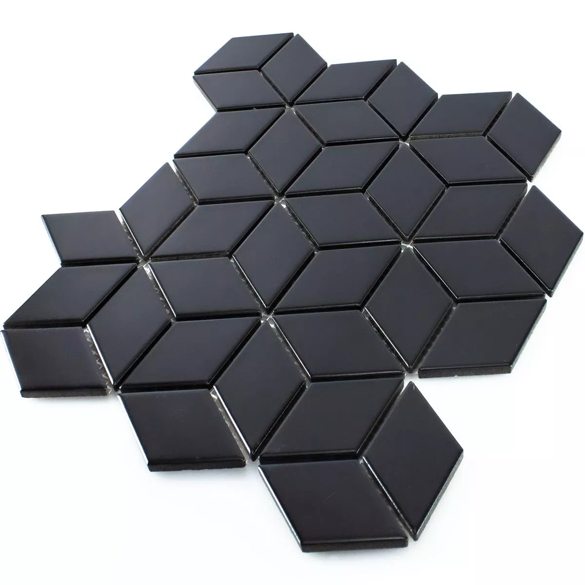 Model din Ceramică Plăci De Mozaic Cavalier 3D Zaruri Înghețată Negru