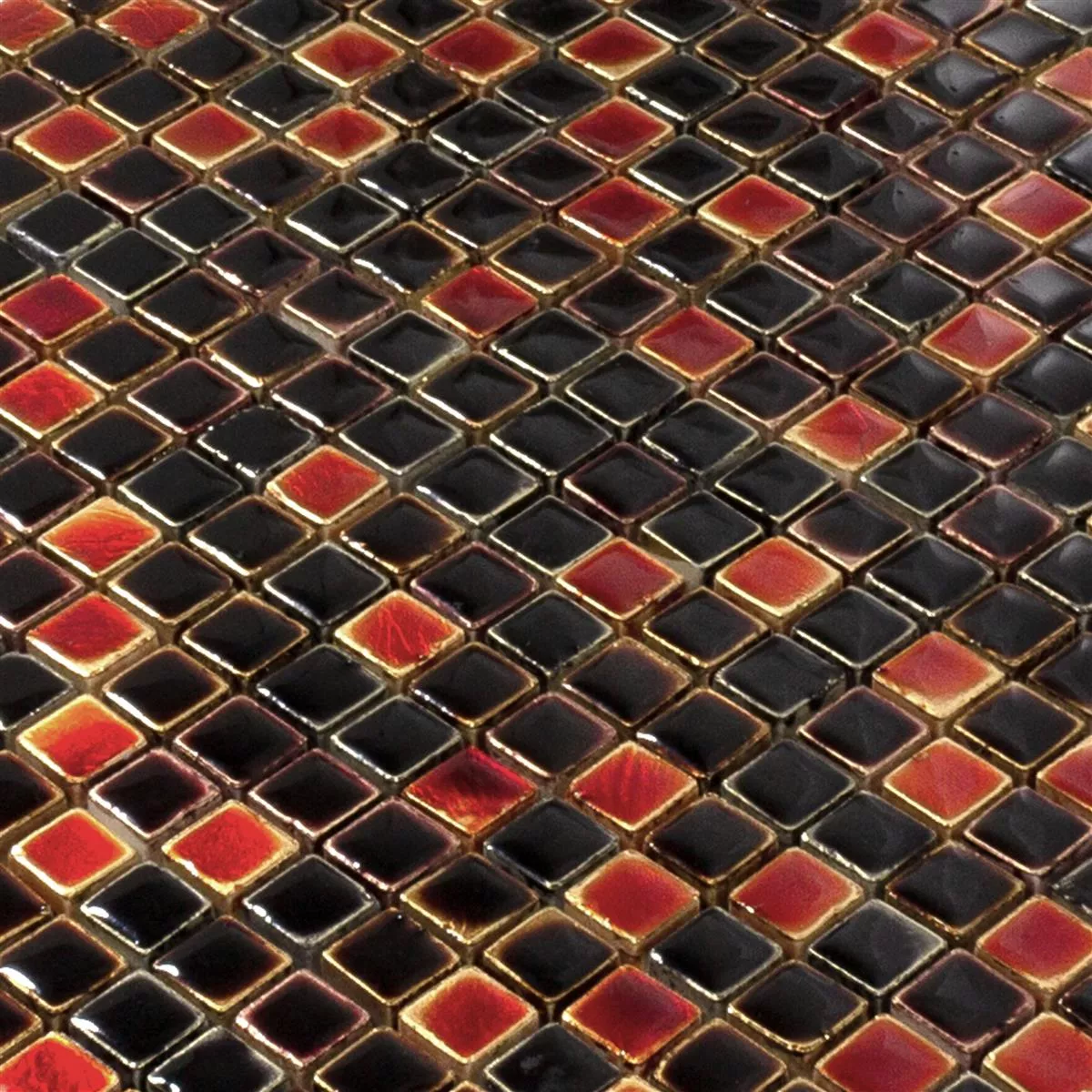 Természetes Kő Mozaik Csempe Firestone Piros Mix