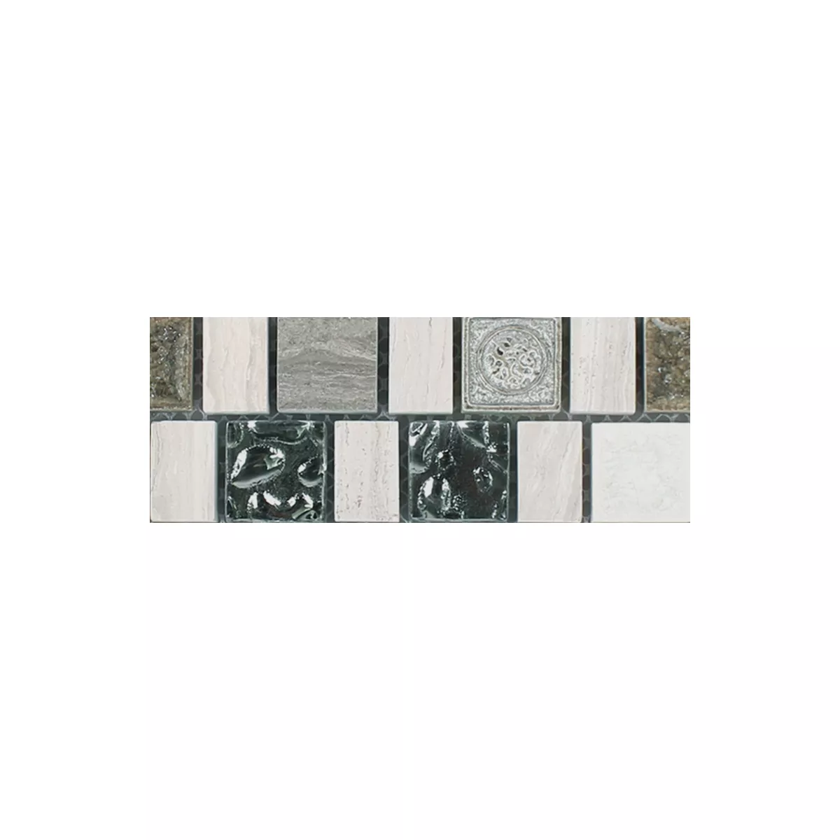 Vzorek Mozaiková Dlaždice Dresden Multiformat  Dřevo White Mix