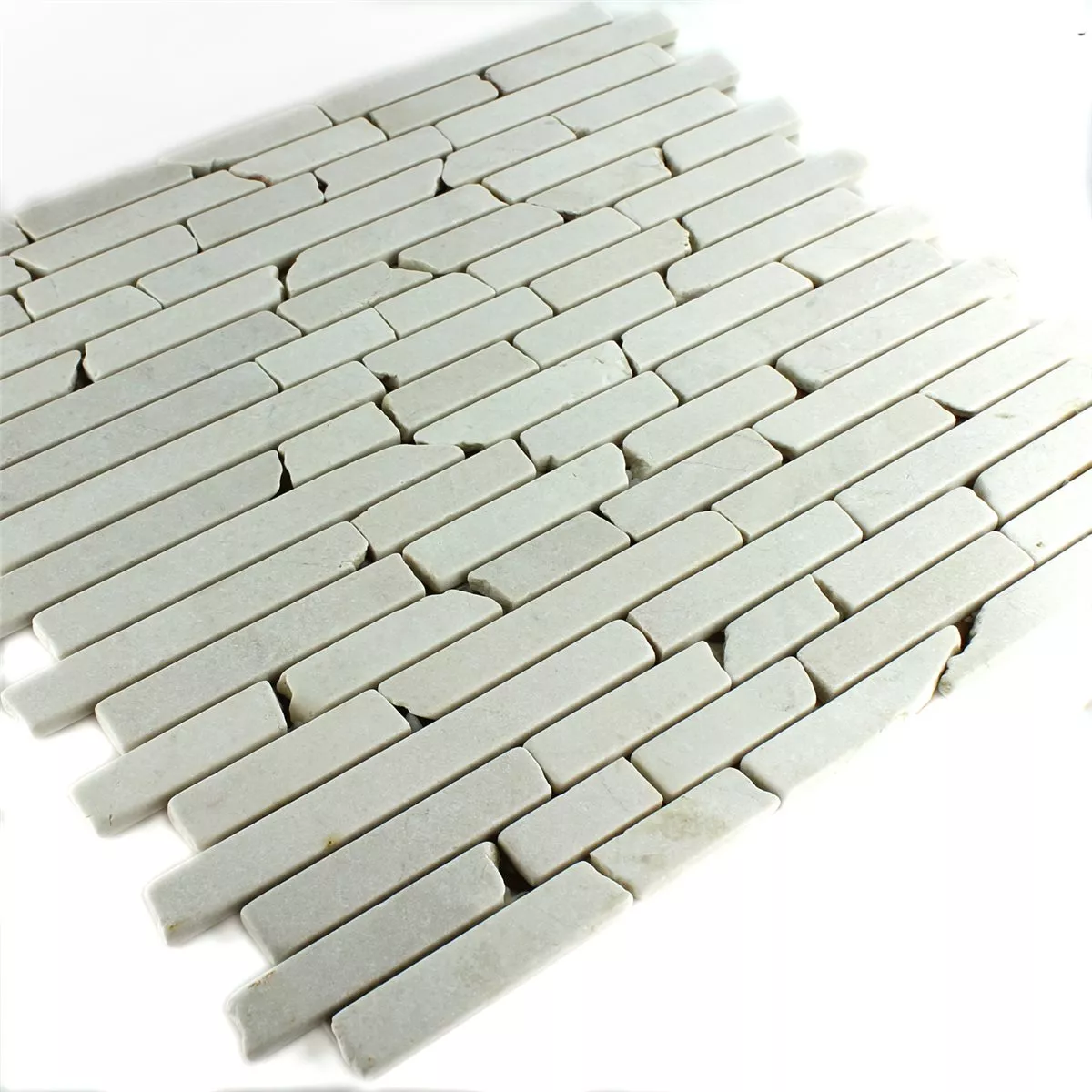 Mosaik Marmor Botticino Brick