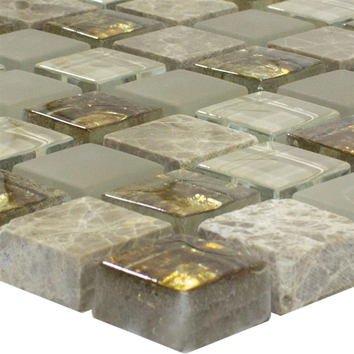 Glass Mosaic Tiles Lexington Glass Material Mix Brown