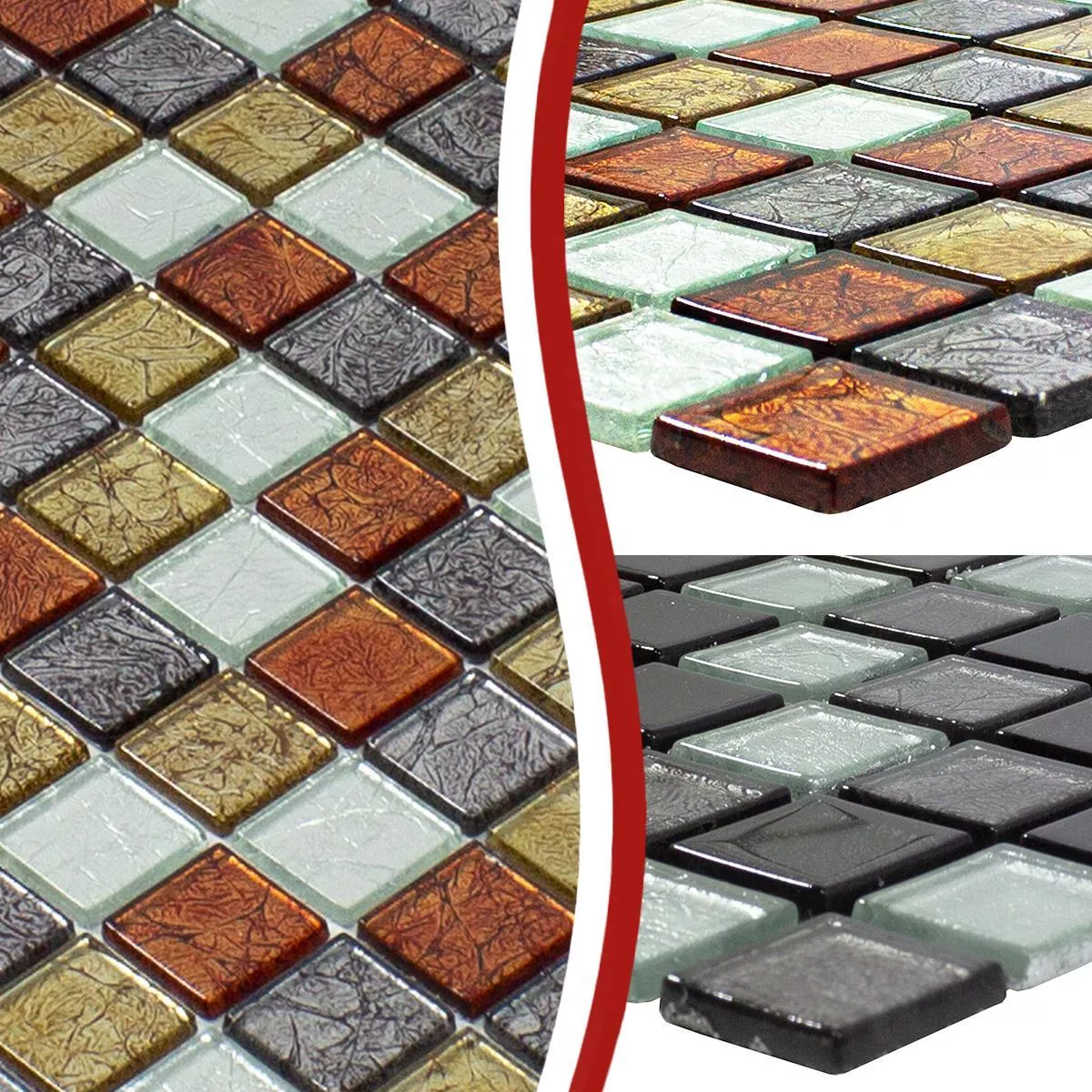 Mosaic Tiles Glass Bonnie Crystal Structure