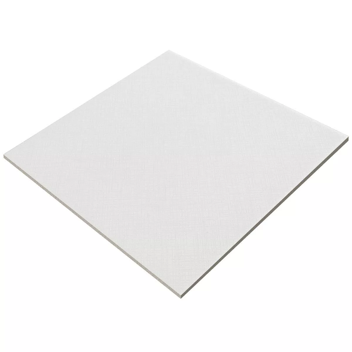 Podlahové Dlaždice Cementový Vzhled Wildflower Bílá Základní Dlaždice 18,5x18,5cm