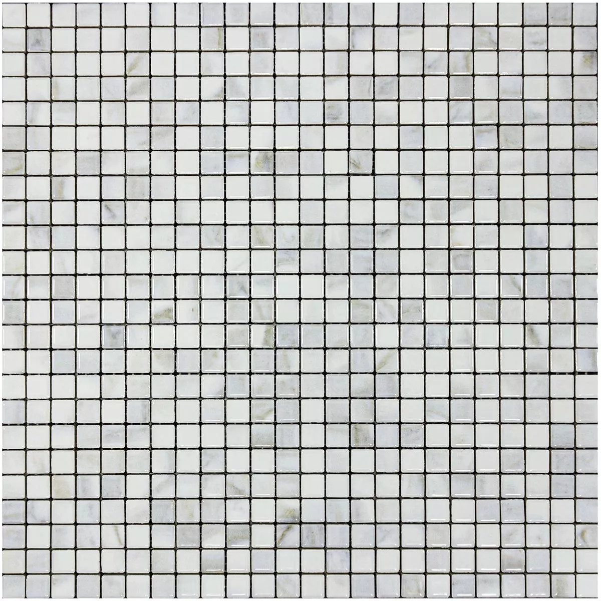 Ceramic Mosaic Tiles Elysium Marble Optic Blanc 12