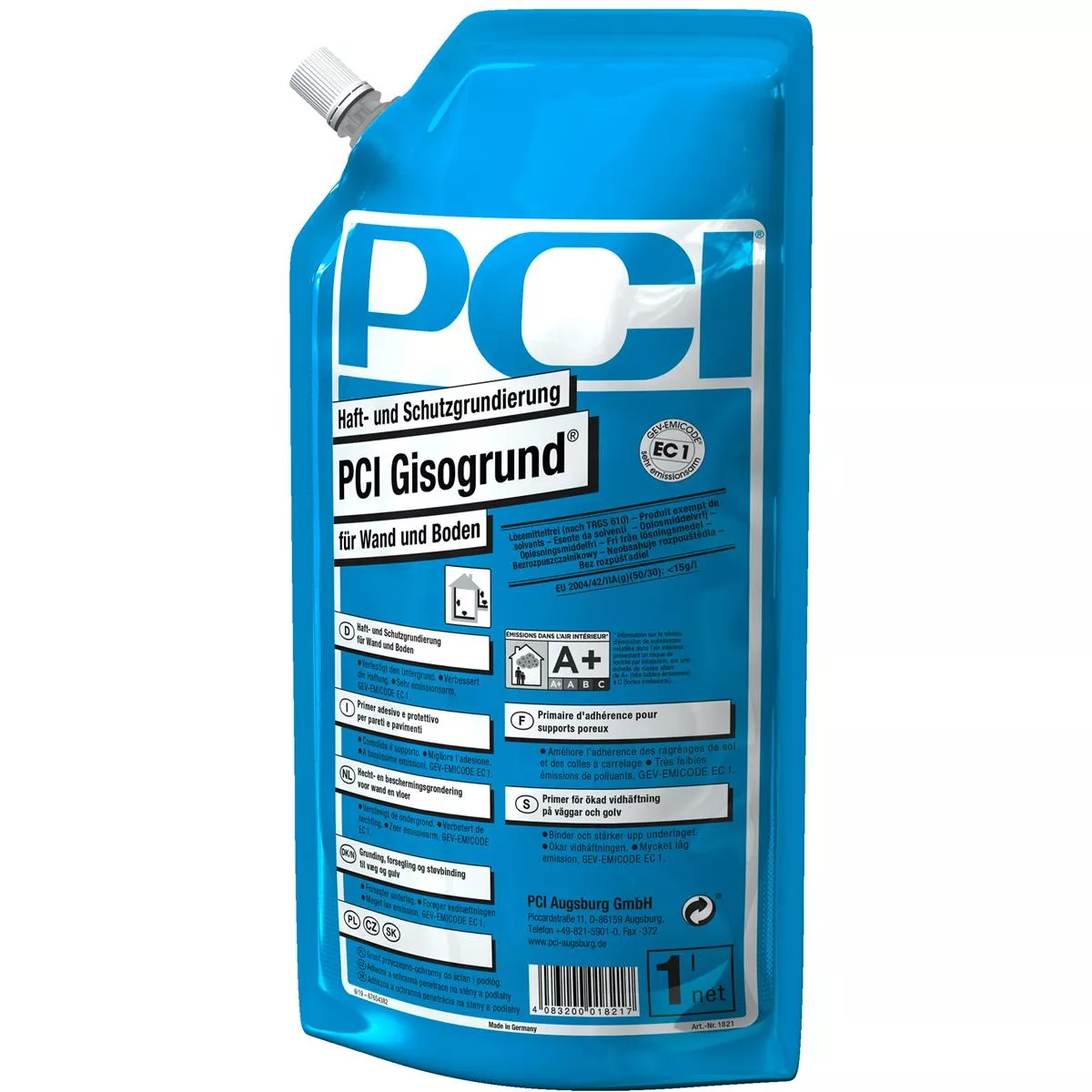 PCI Gisogrund adhesive and protective primer blue 1L