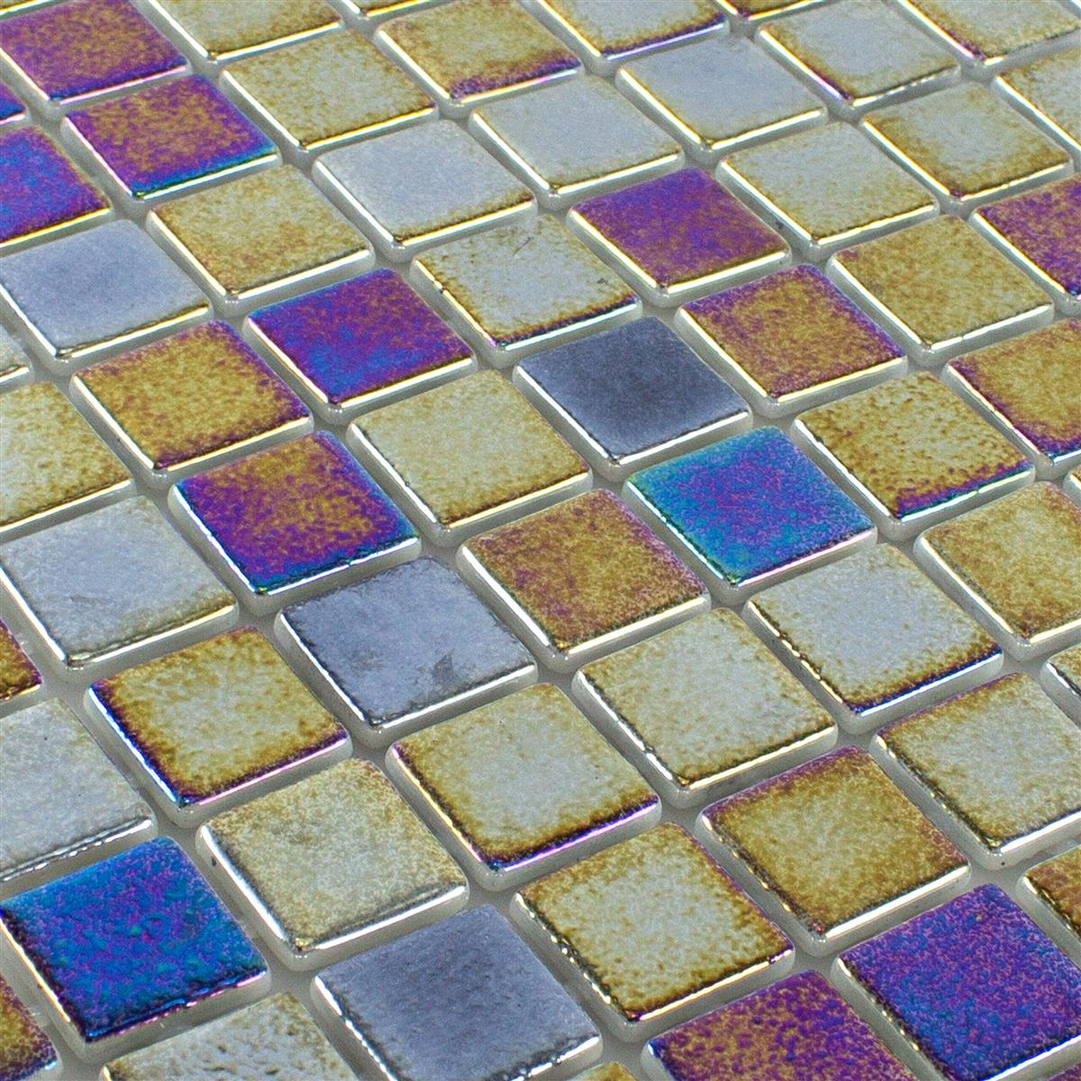 Glass Swimming Pool Mosaic McNeal Petrol 25