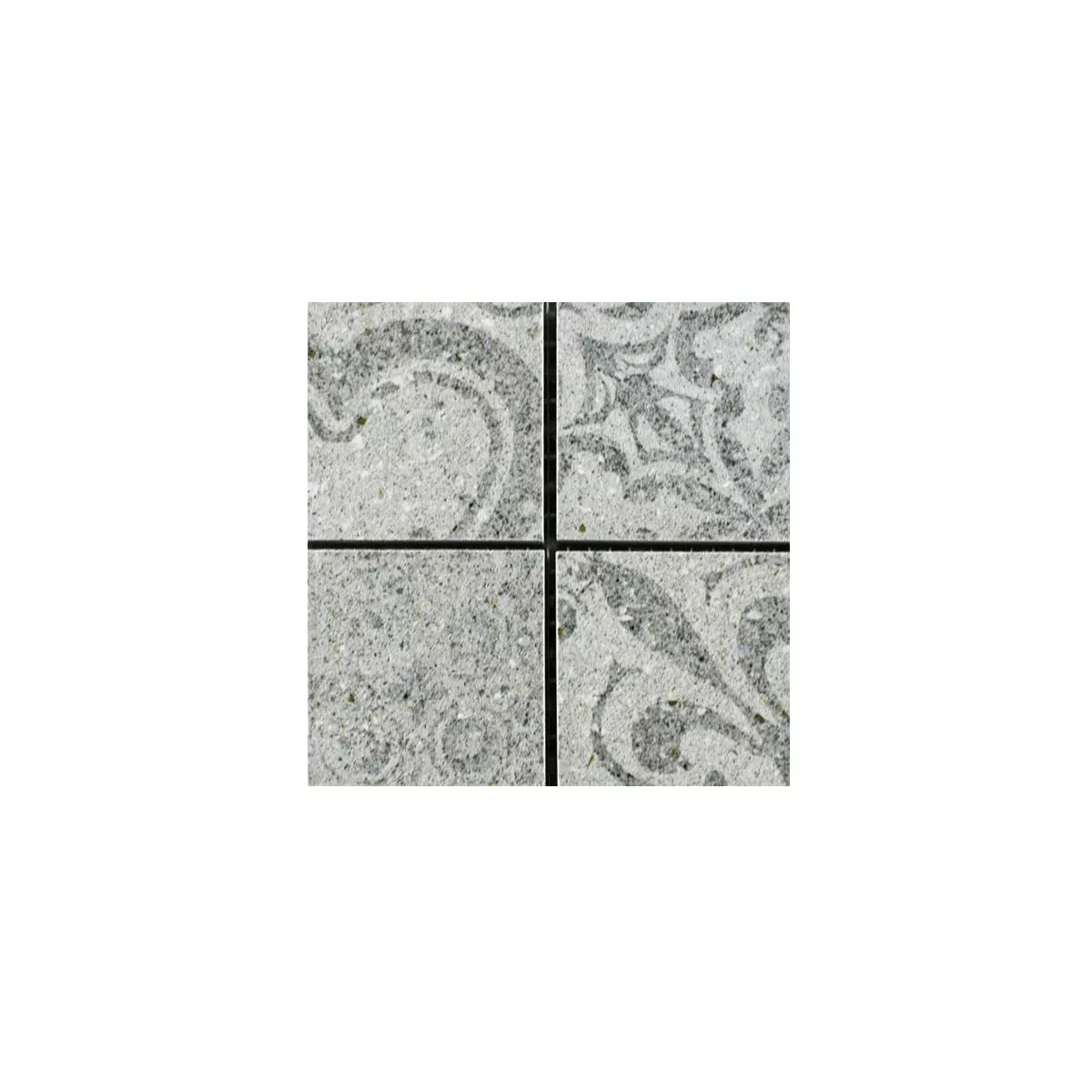 Uzorak Keramički Mozaik Pločice Jeylo Retro Izgled Siva Q48