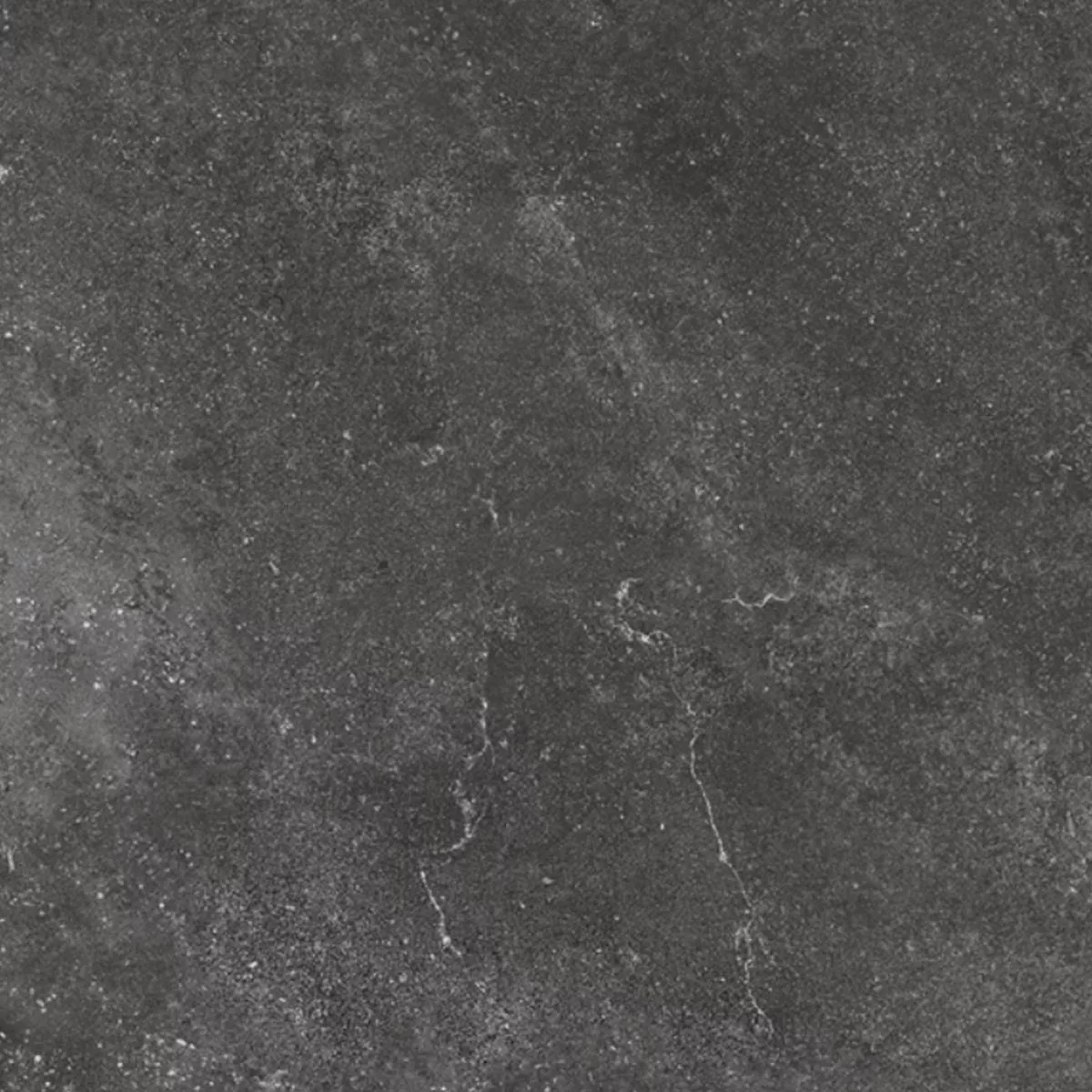 Amostra Lajes de Terraço Grés Porcelânico Rockstone Preto 60x60x2 cm