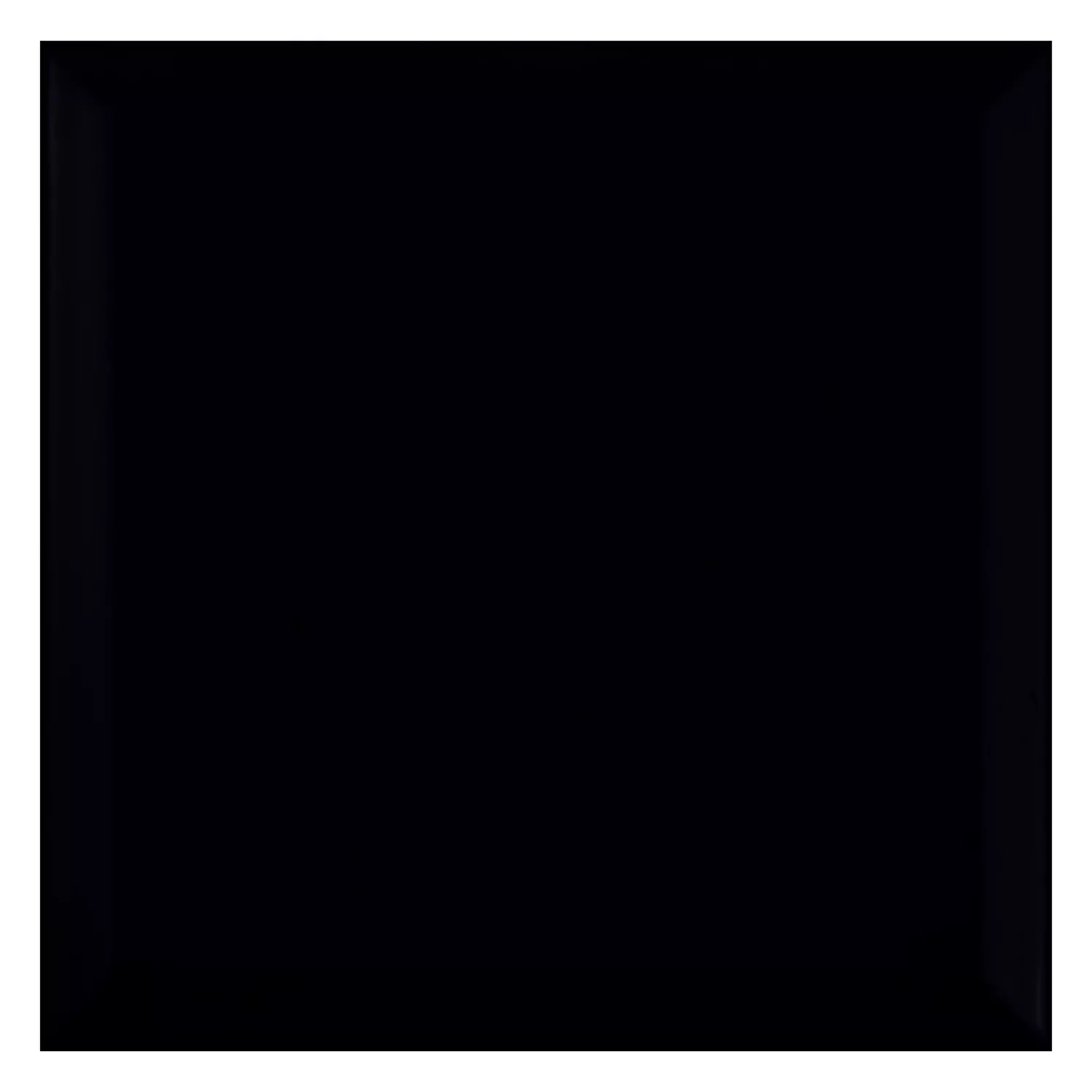 Metrofliese Schwarz Matt 20x20 cm Facette Freetown Negro