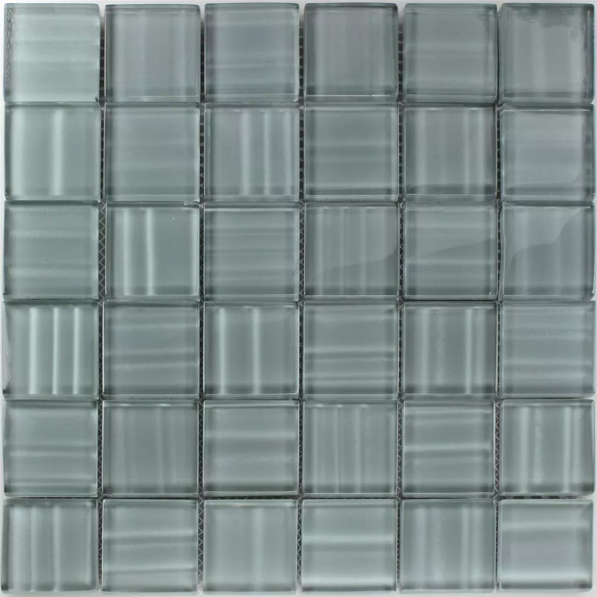 Mosaic Tiles Glass Columbia Grey Striped