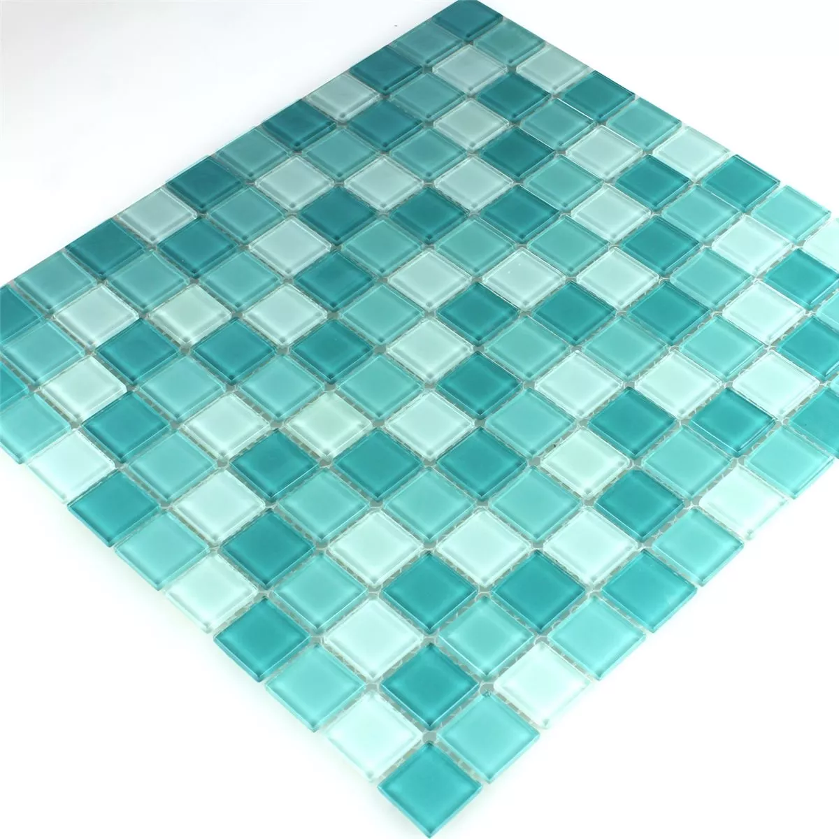 Glass Mosaikk Fliser Grønn Mix 25x25x4mm