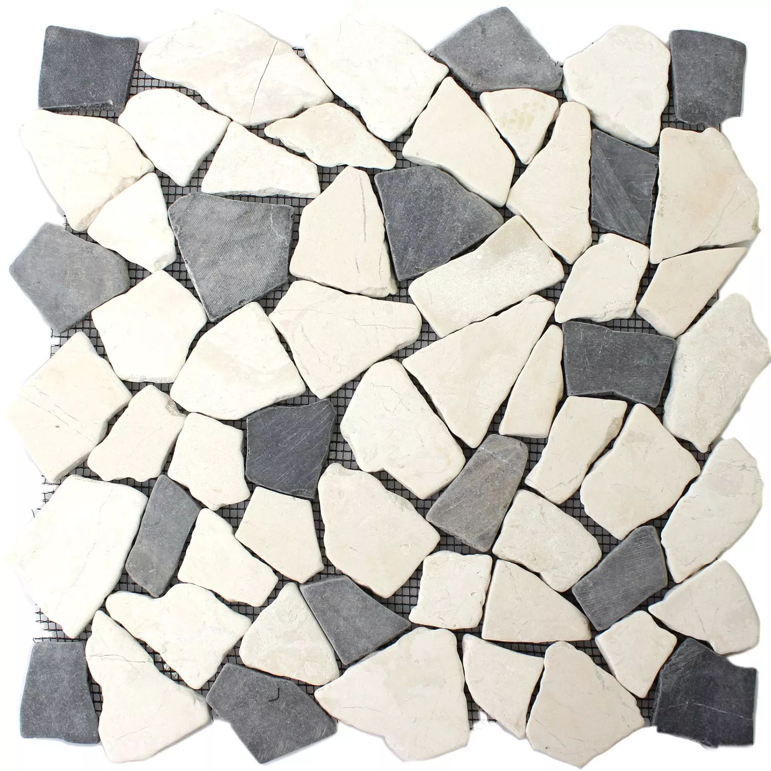Prøve Mosaik Fliser Marmor Brud Biancone Java