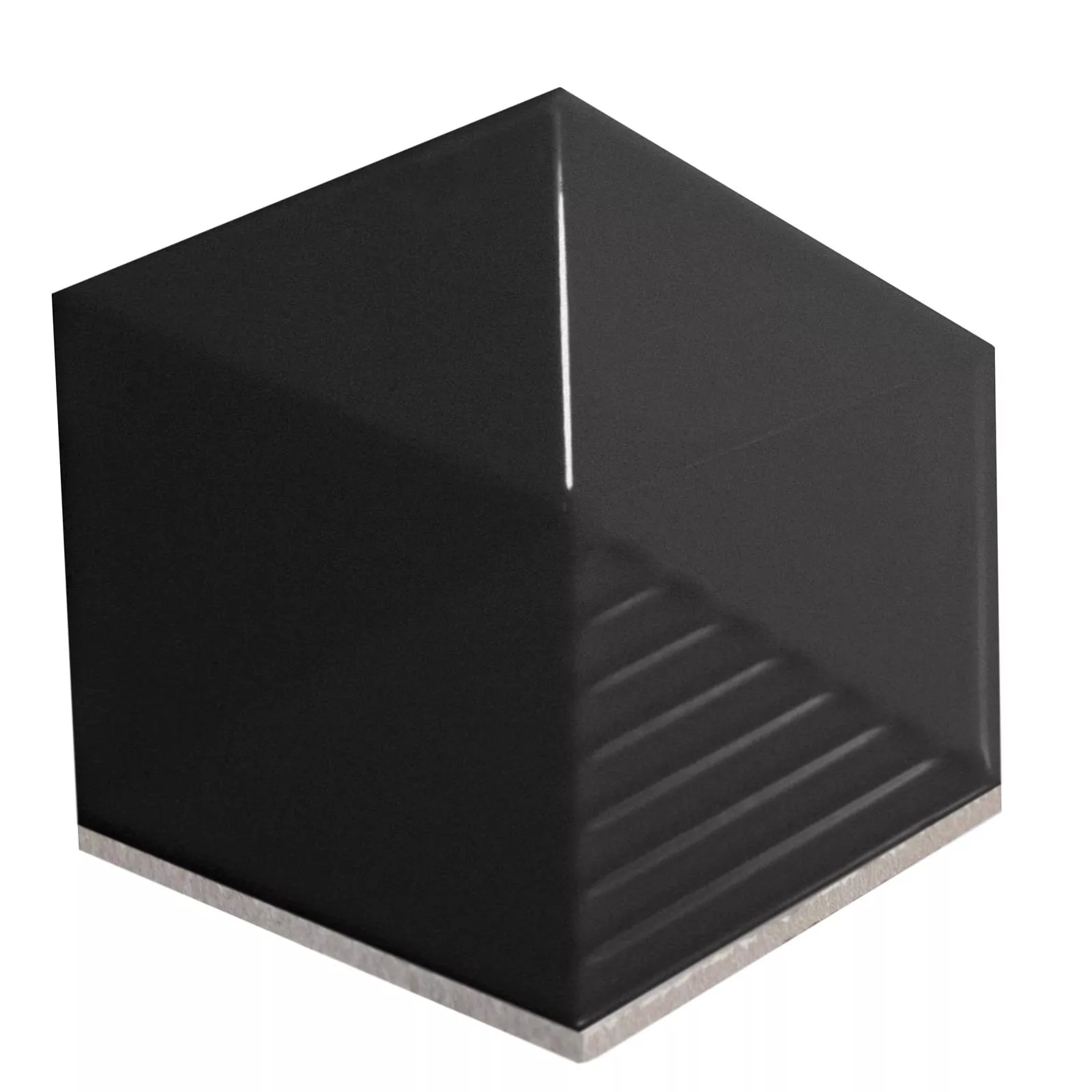 Carrelage Mural Rockford 3D Hexagone 12,4x10,7cm Noir