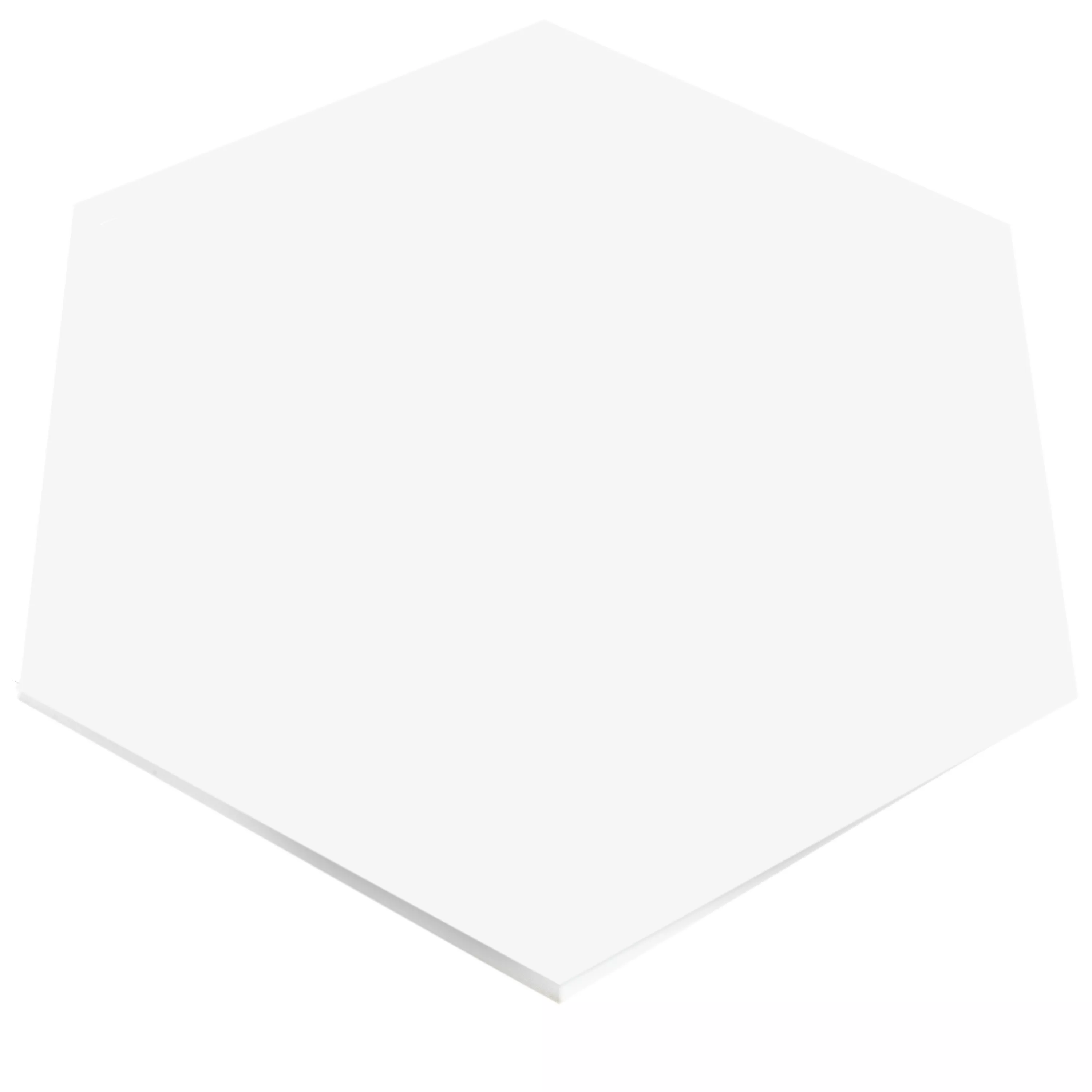 Vinyl Hexagon Wall Tile Century Self Adhesive Blanc