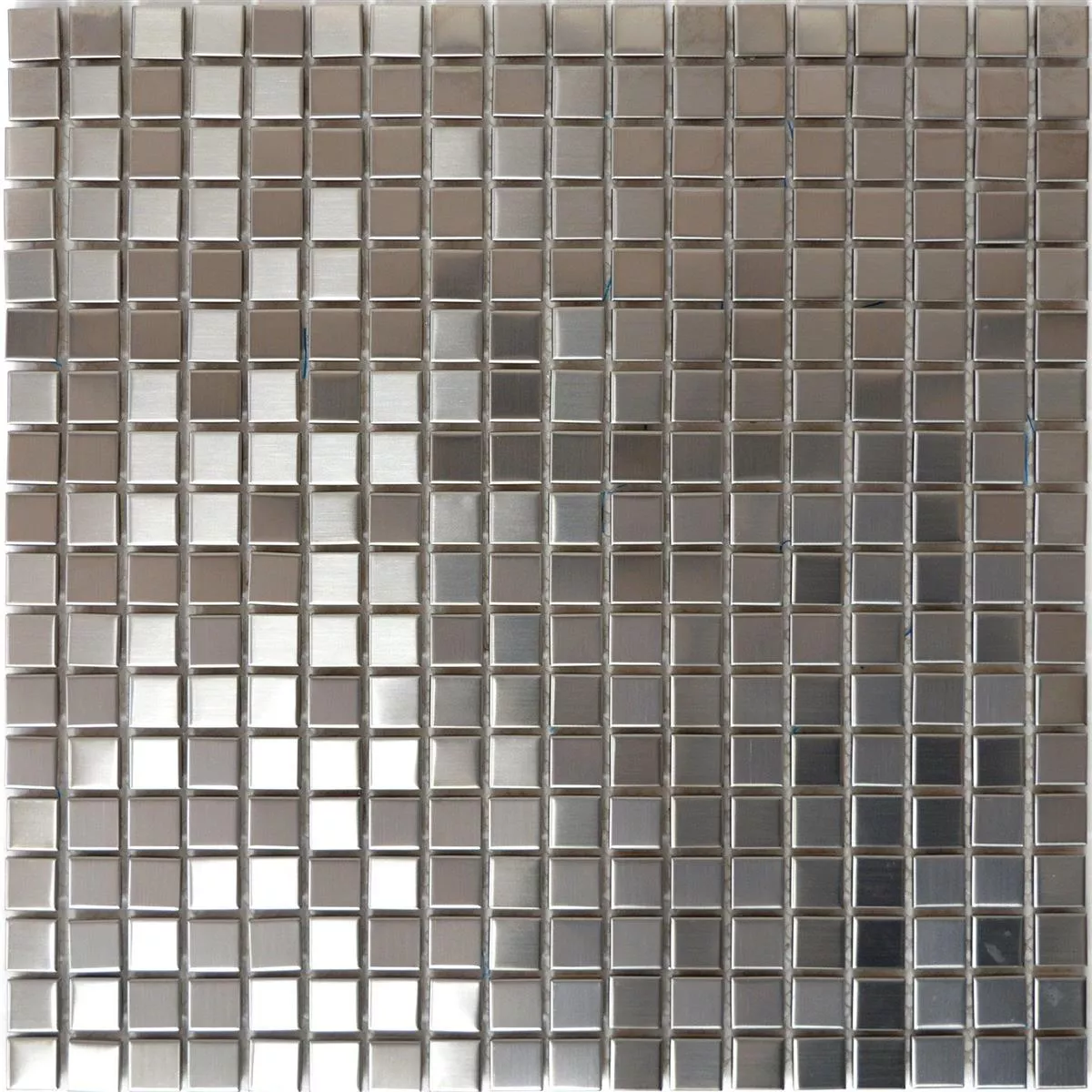 Aço Inoxidável Azulejo Mosaico Escovado Quadrada 15