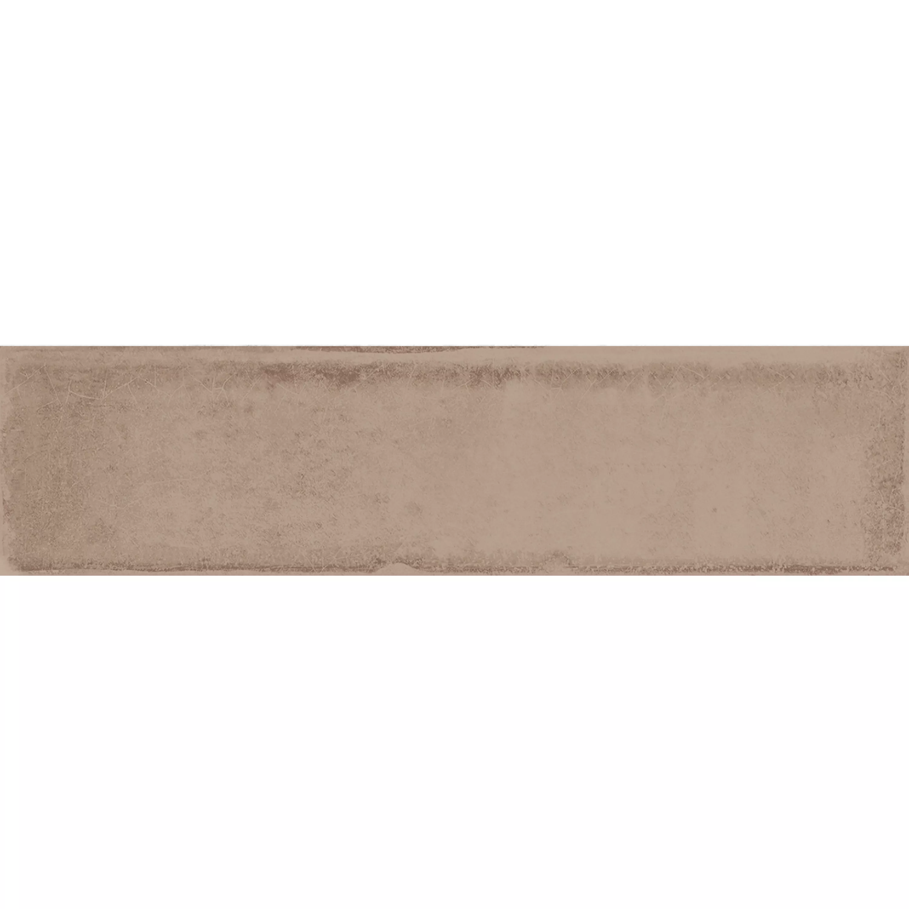Wall Tiles Maestro Waved Glossy Light Brown 7,5x30cm