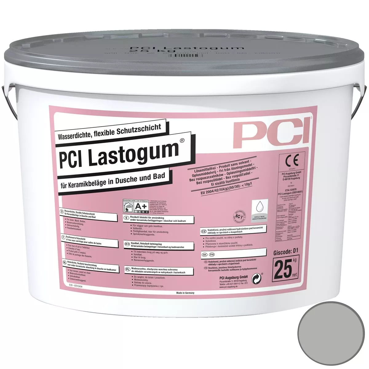 PCI Lastogum Waterproof Flexible Protective Layer Gray 25KG