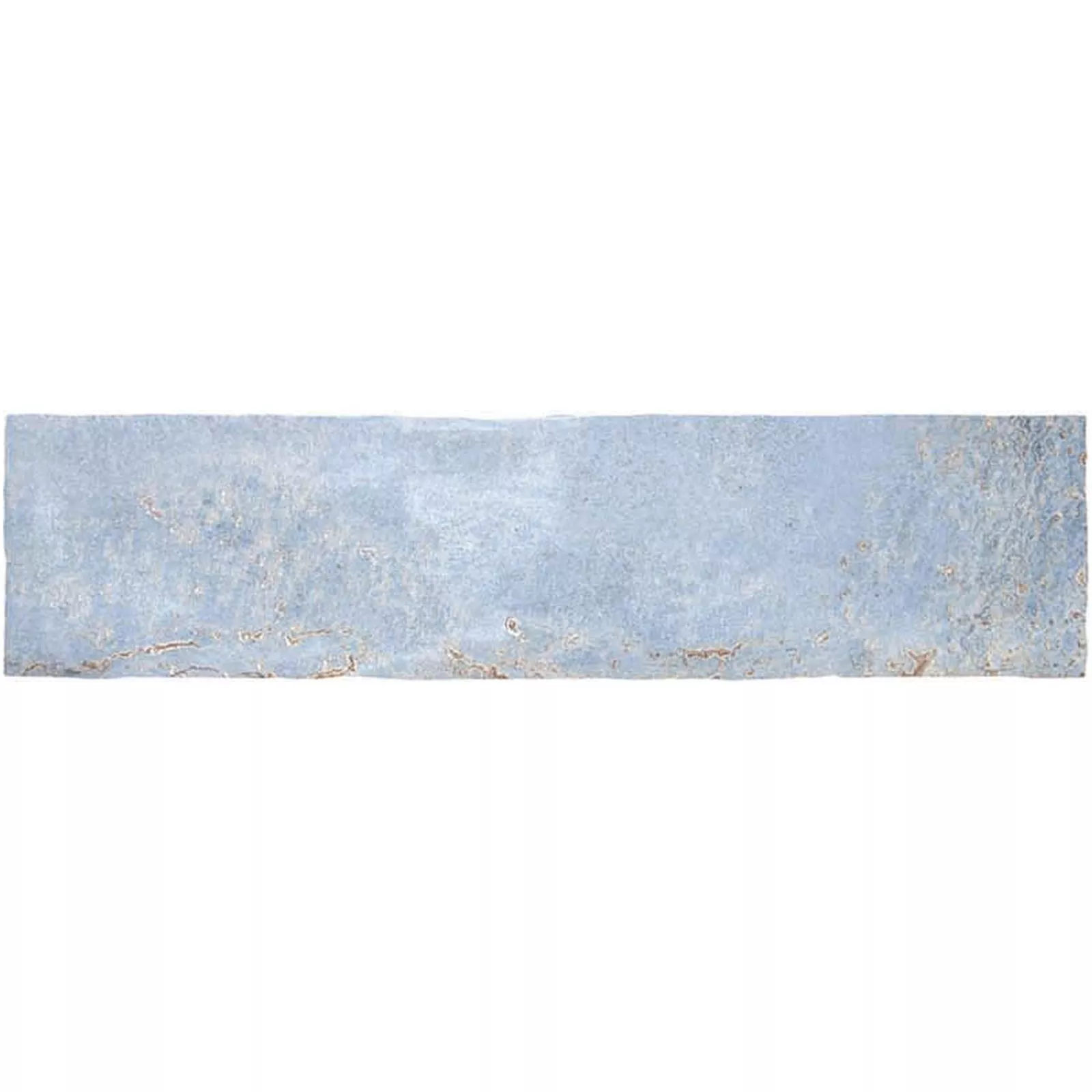 Muster Wandfliesen Wilhelmsburg Gewellt 7,5x30cm Hellblau