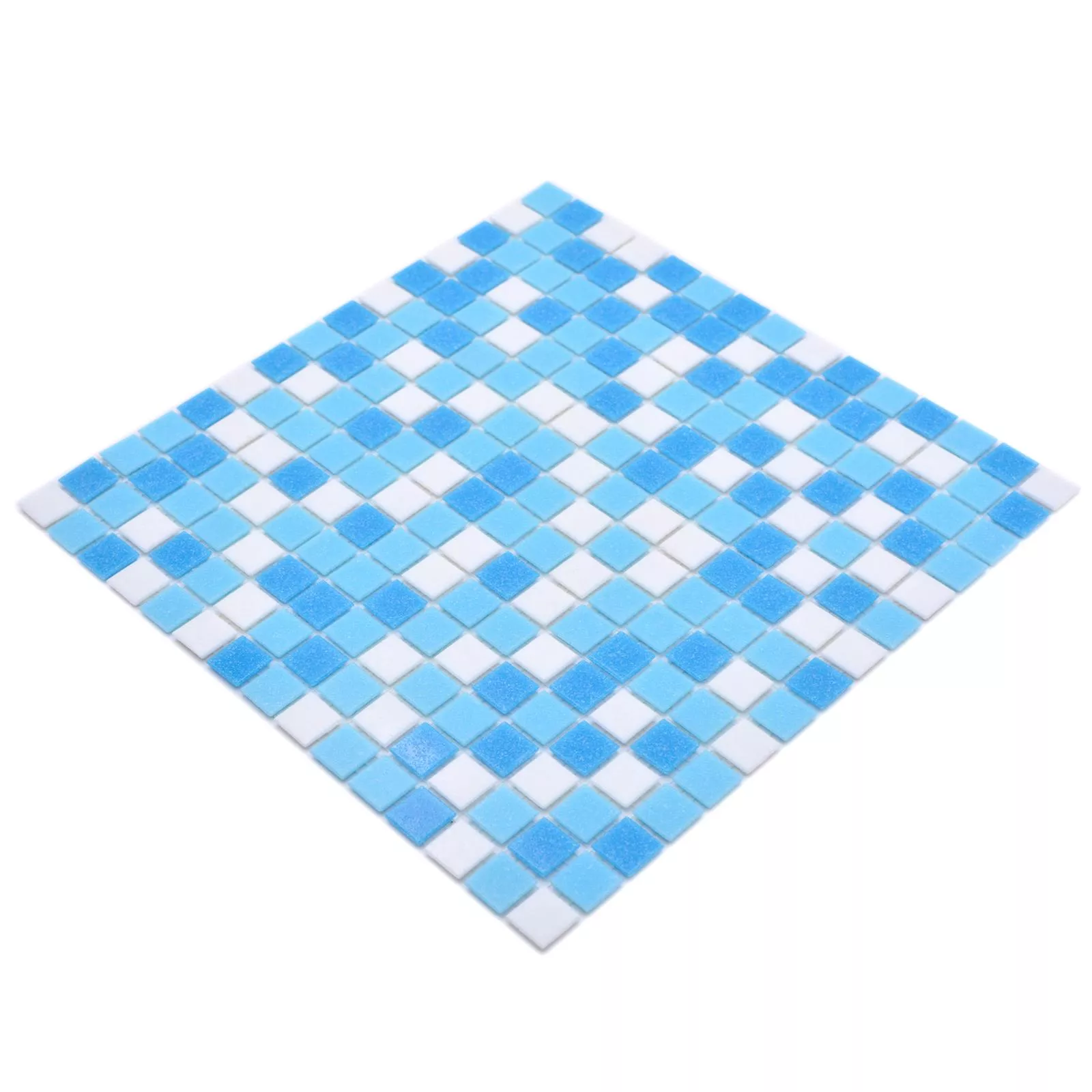 Model din Piscina Mozaic North Sea Alb Albastru Mix