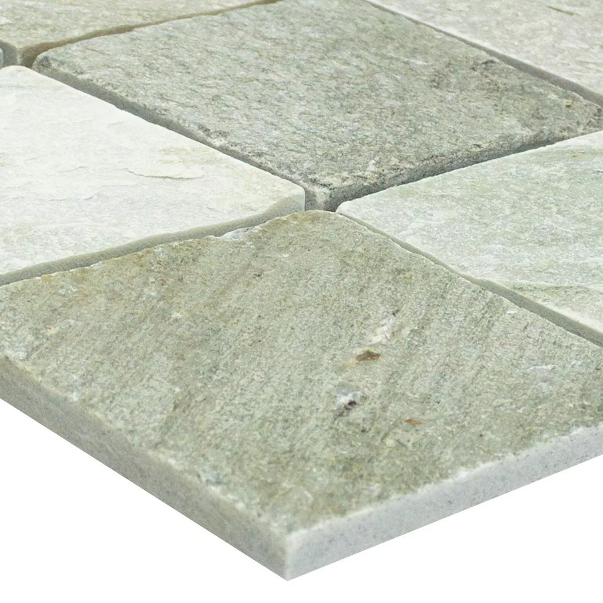 Mosaic Tiles Quartzite Beige Grey 100x100mm