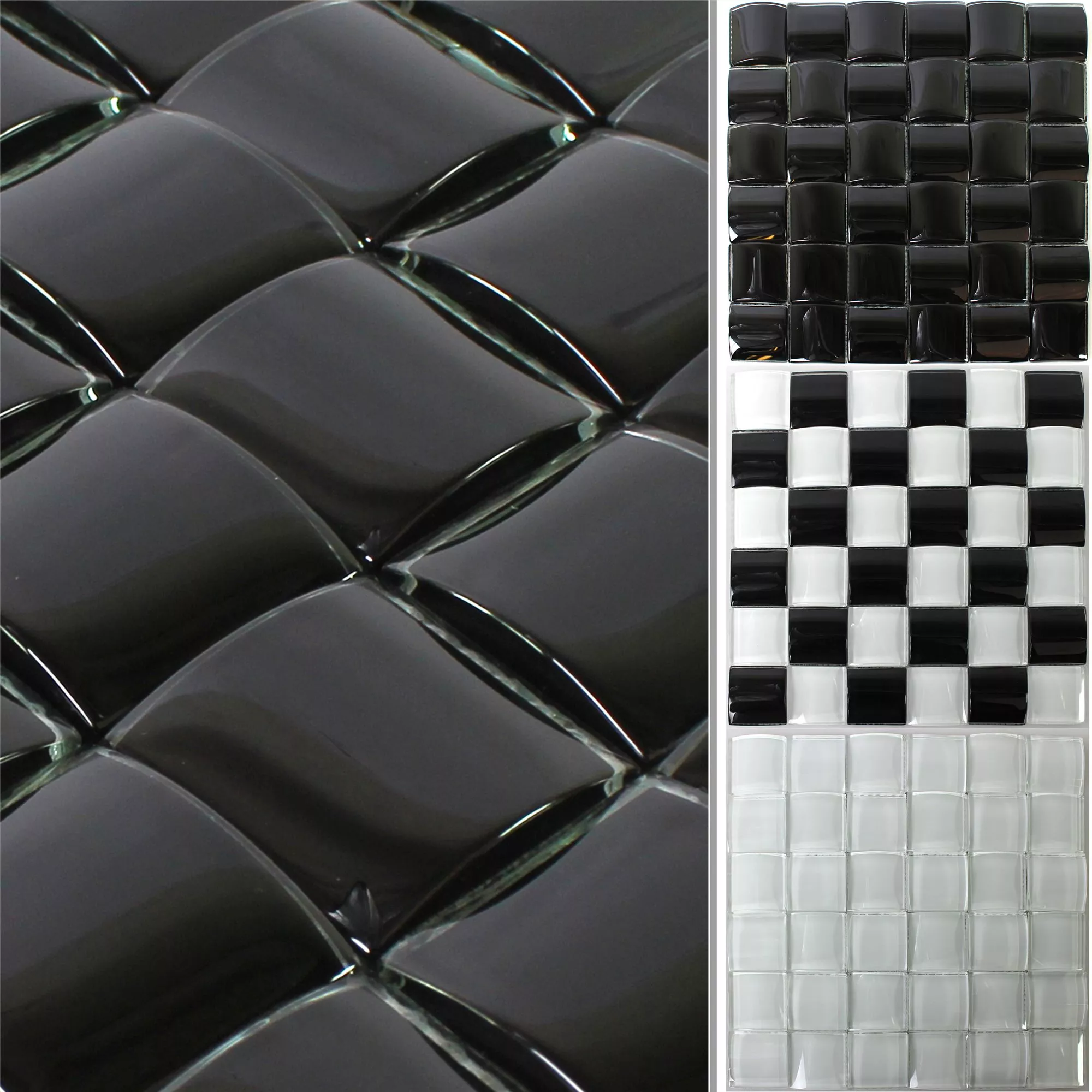 Mosaic Tiles Glass Elbrus 3D Effect