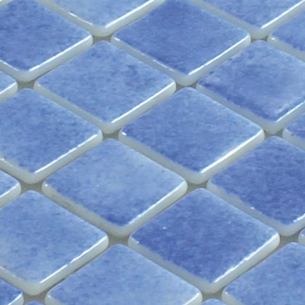 Mønster fra Glass Svømmebasseng Mosaikk Lagune R11C Himmelblå
