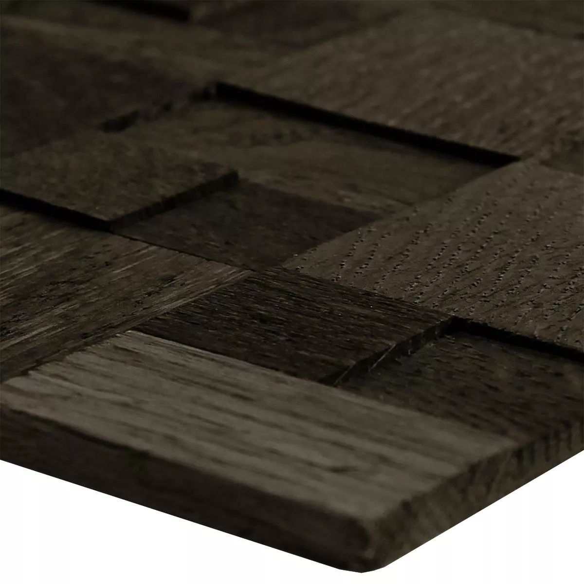 Mosaic Tiles Wood Paris Self Adhesive 3D Dark Grey Mosaic Tiles Wood Paris Self Adhesive 3D Dark Grey