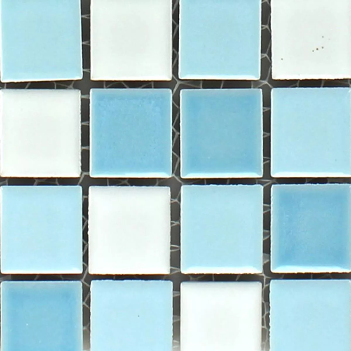 Model din Plăci De Mozaic Ceramică Bodaway Albastru Alb 