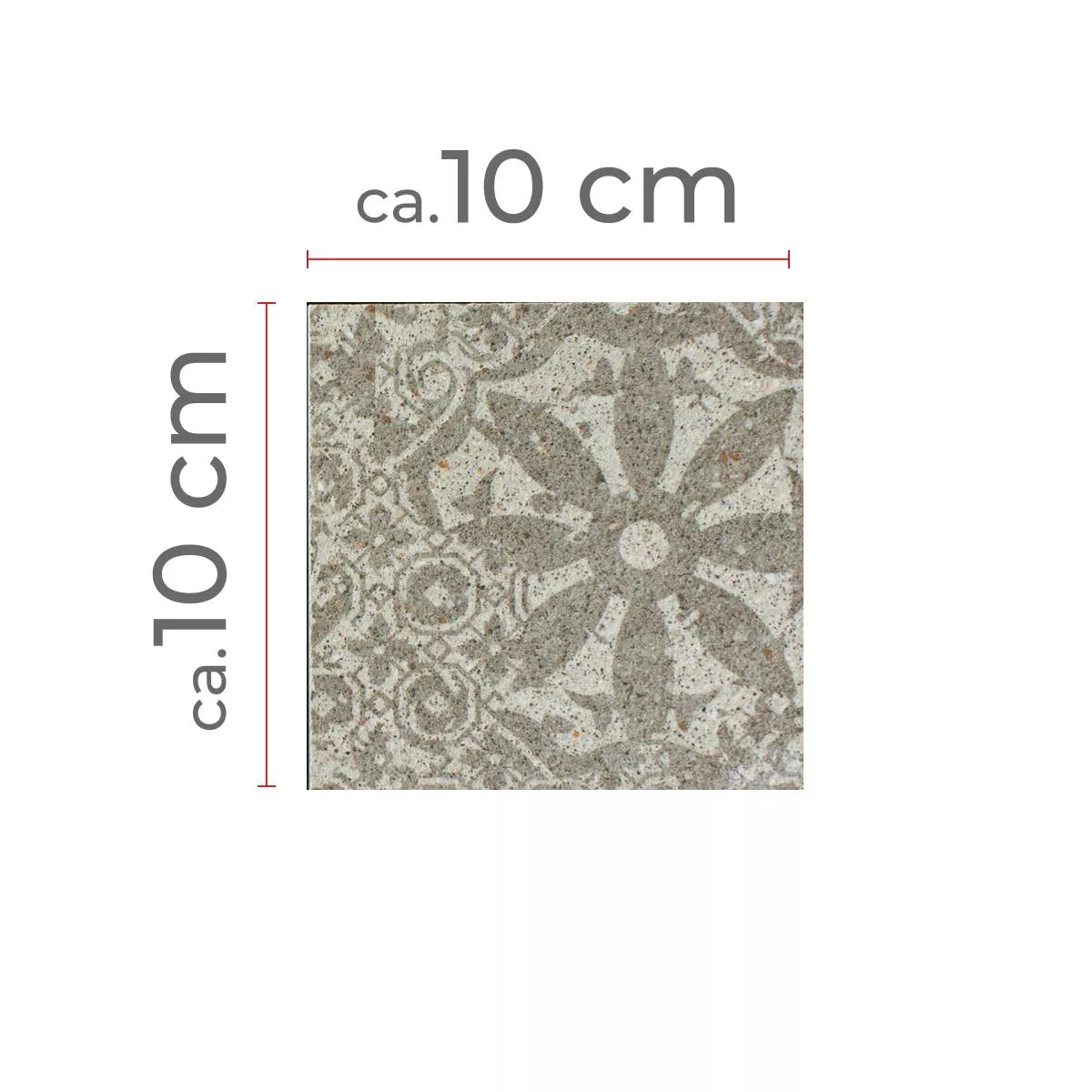 Mønster fra Keramisk Mosaikk Fliser Eylem Retro Optikk Beige Q95