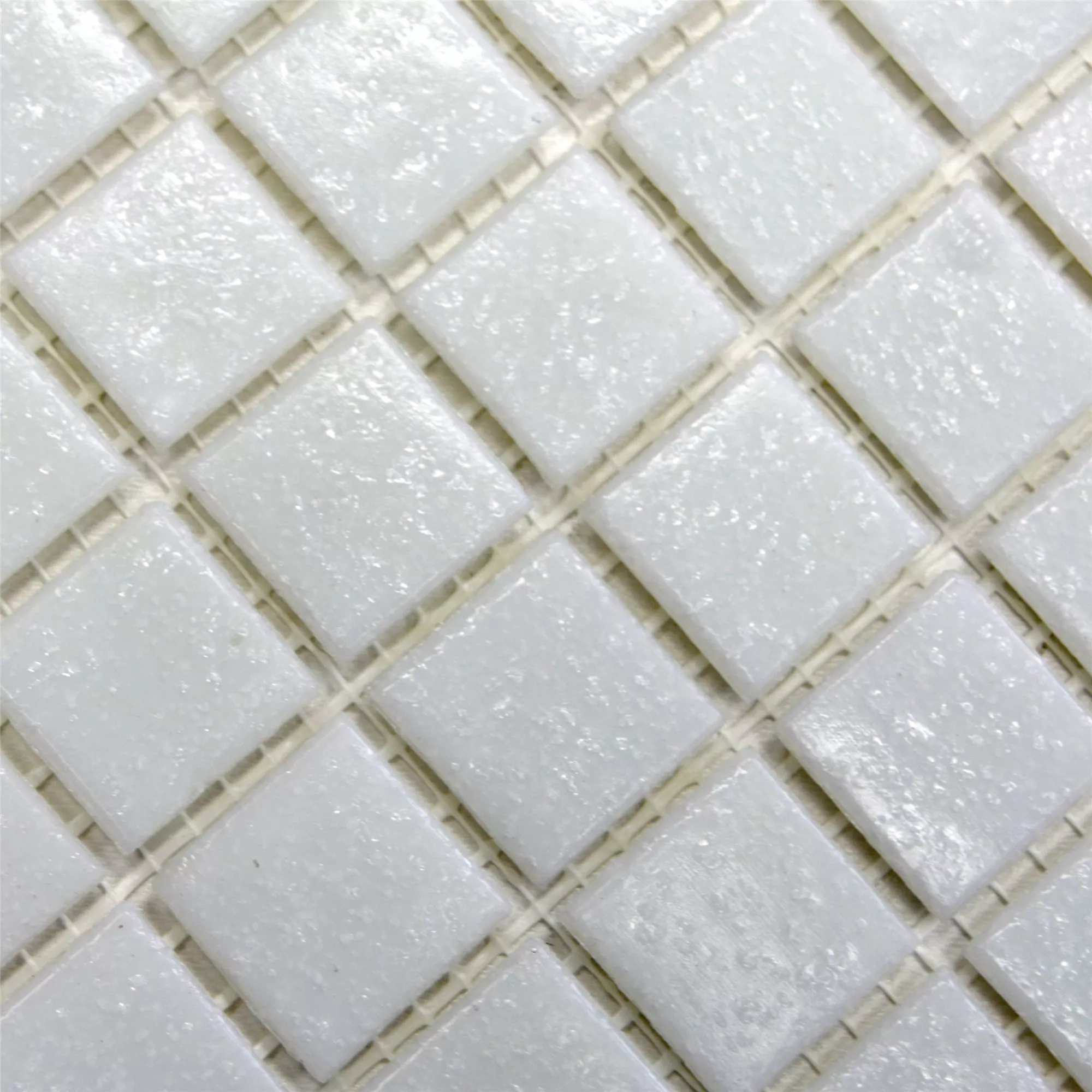 Uzorak Stakleni Mozaik Pločice Bijela Uni