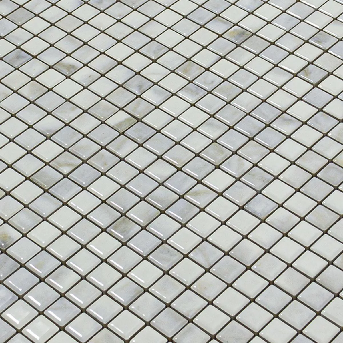 Céramique Mosaïque Carrelage Elysium Marbre Optique Blanc 12