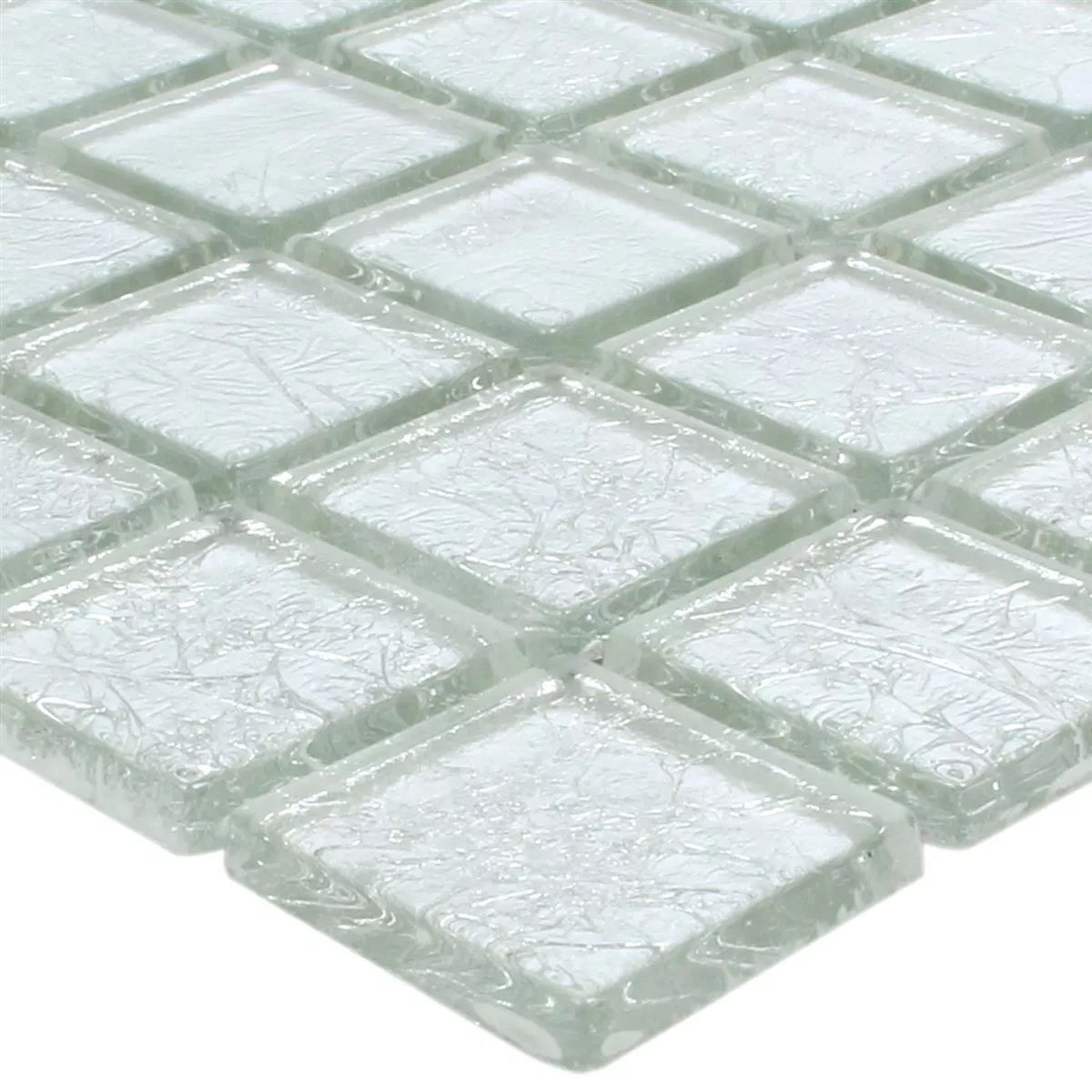 Mozaïektegel Glas Lucca Zilver 23x23x4mm Mozaïektegel Glas Lucca Zilver 23x23x4mm