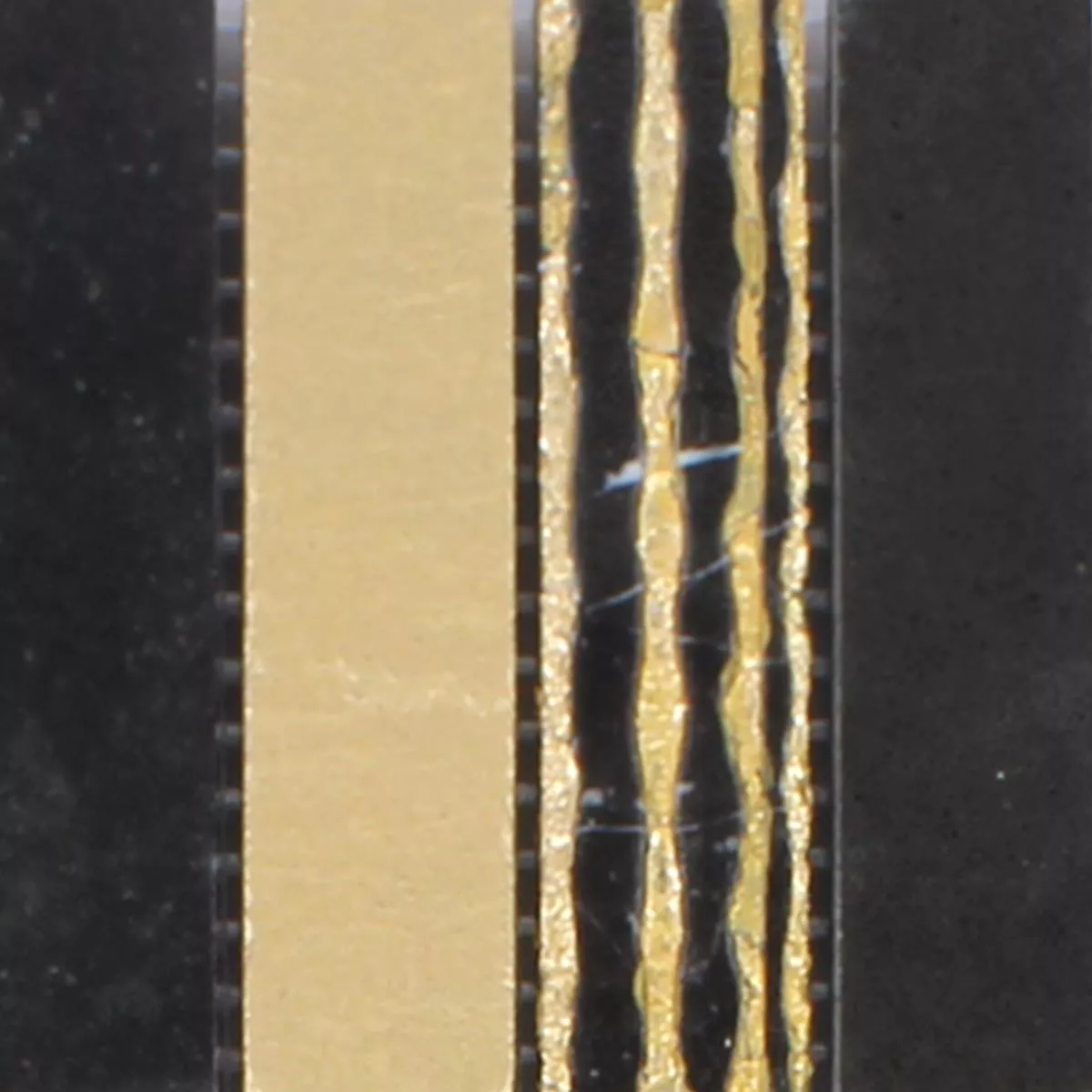 Mодел от Mозаечни Плочки Естествен Kамък Carving Злато Черно