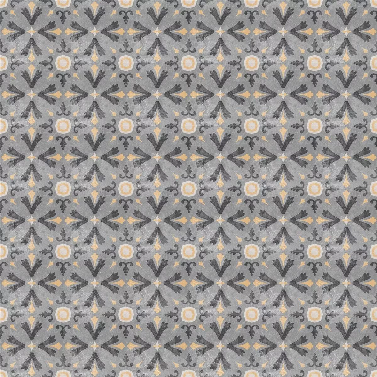 Cement Tiles Retro Optic Gris Floor Tiles Juan 18,6x18,6cm