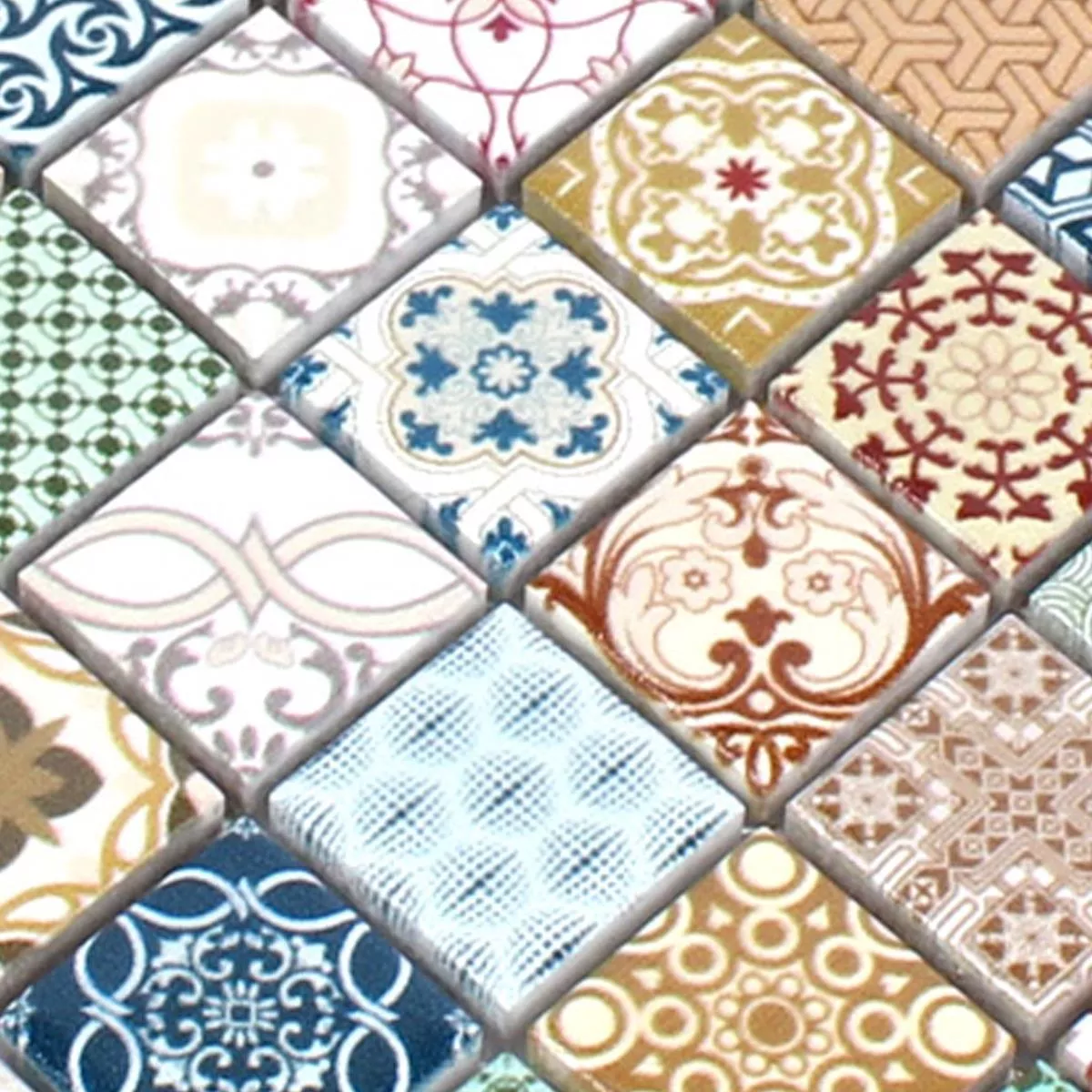 Mønster fra Mosaikkfliser Keramikk Dia Retro