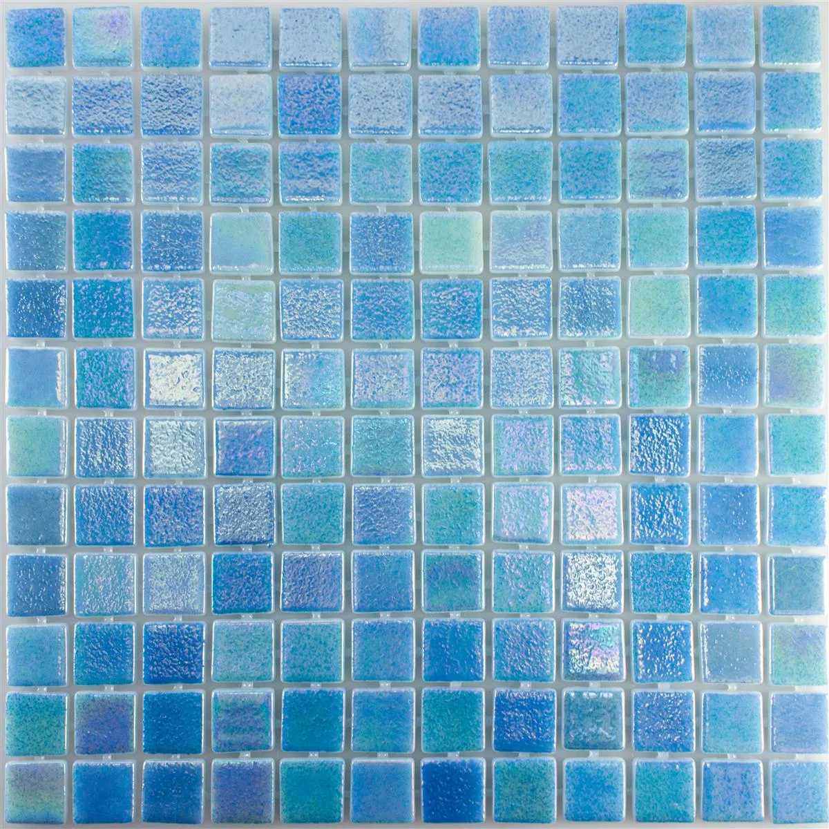 Glas Swimmingpool Mosaik McNeal Lyseblå 25