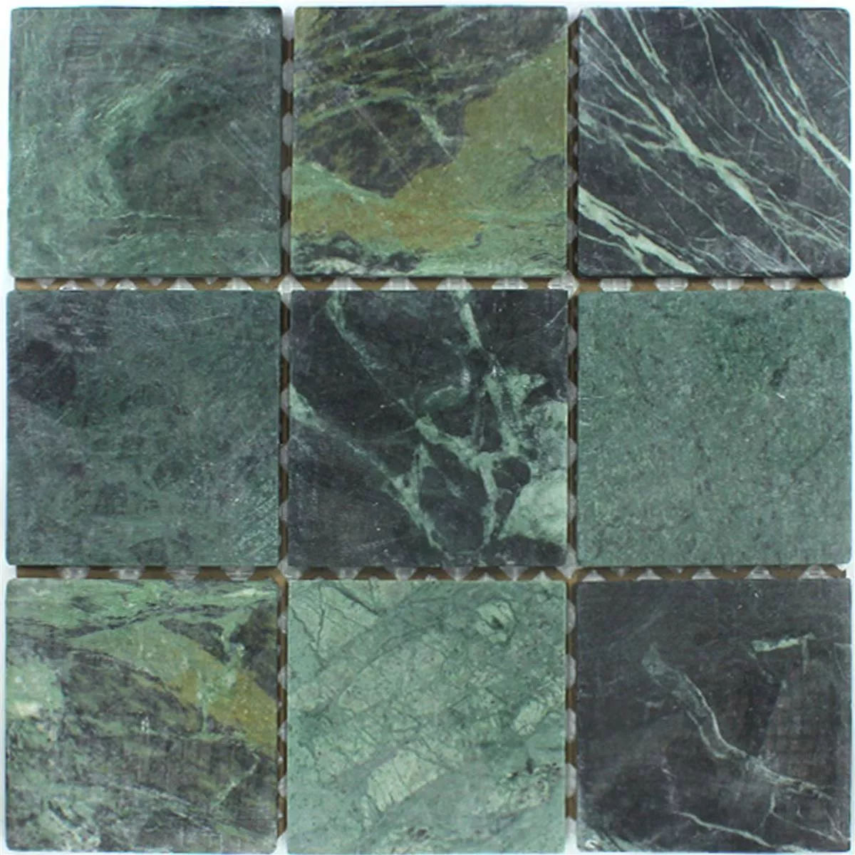 Mønster fra Mosaikkfliser Marmor 98x98x8mm Verde Grønn