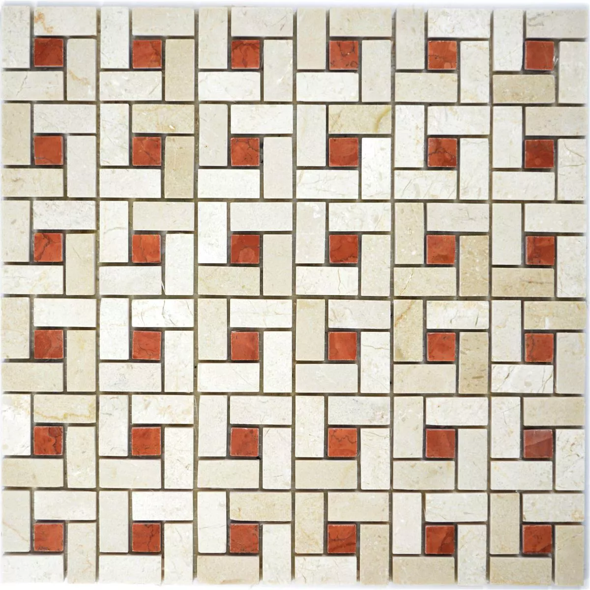 Természetes Kő Mozaik Csempék Umay Bézs Rózsaszín