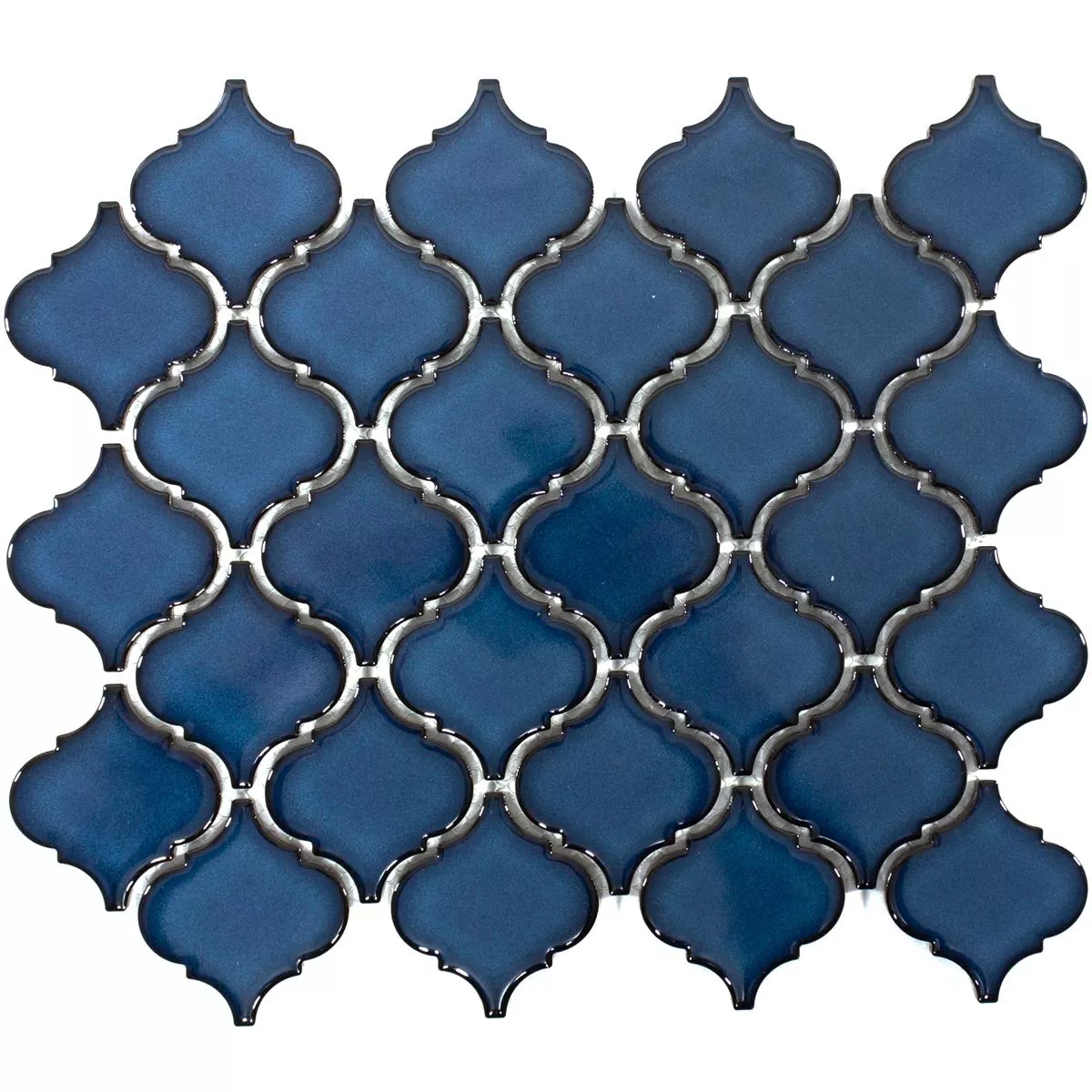 Keramik Mosaik Fliser Asmara Arabesque Blå